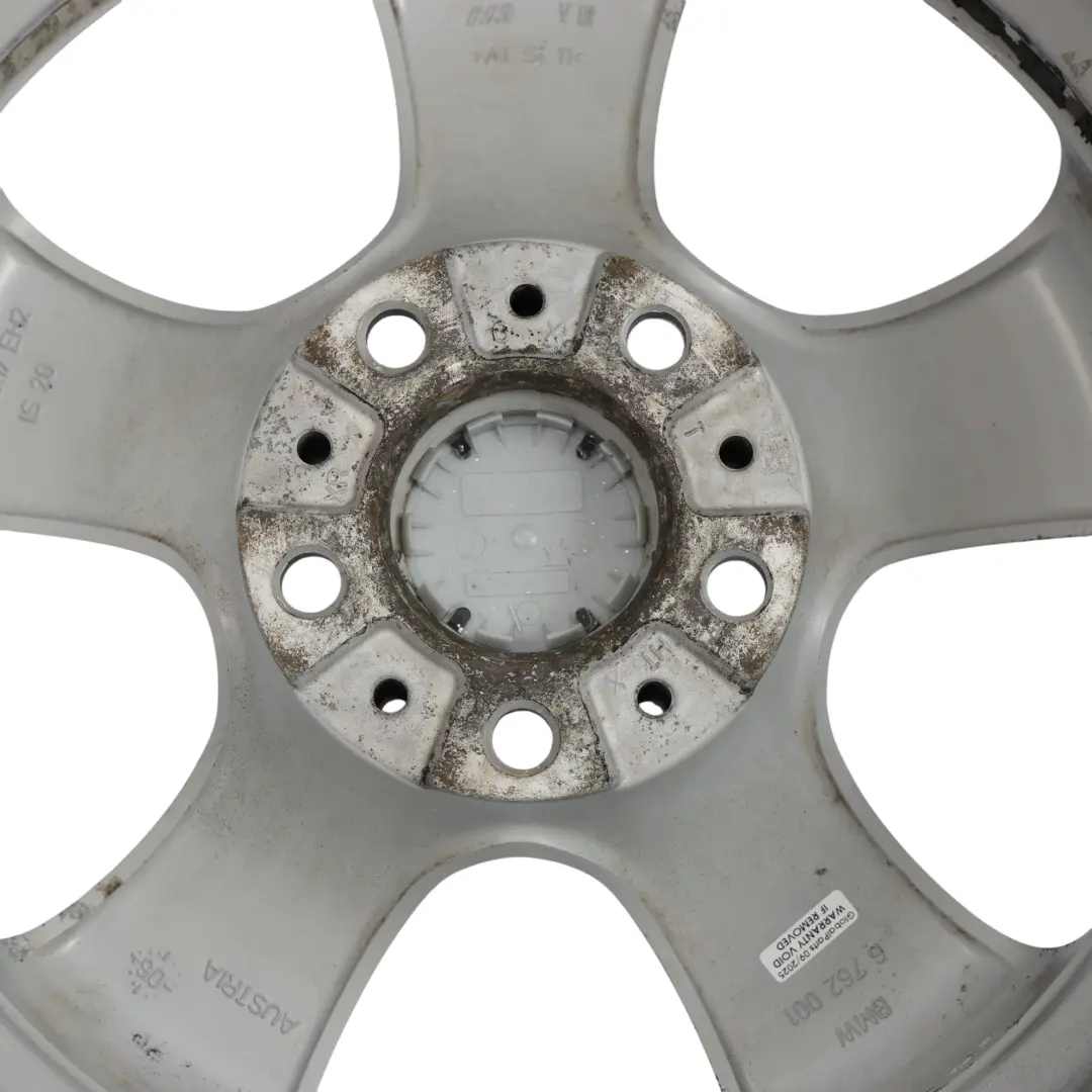 BMW E60 E61 Silver Alloy Wheel Rim 17" Spider Spoke 138 ET:20 7,5J - SKU 6762001-3 - Part number 6762001