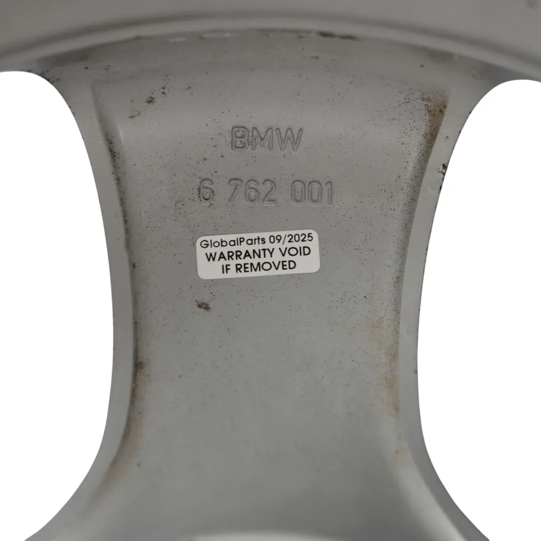 Alloy Wheel Rim 17" Spider Spoke 138 ET:20 7,5J to BMW E60 E61 Silver with Part number 6762001 BMW E60 E61 Silver Alloy Wheel Rim 17" Spider Spoke 138 ET:20 7,5J - SKU 6762001-3 - Part number 6762001
