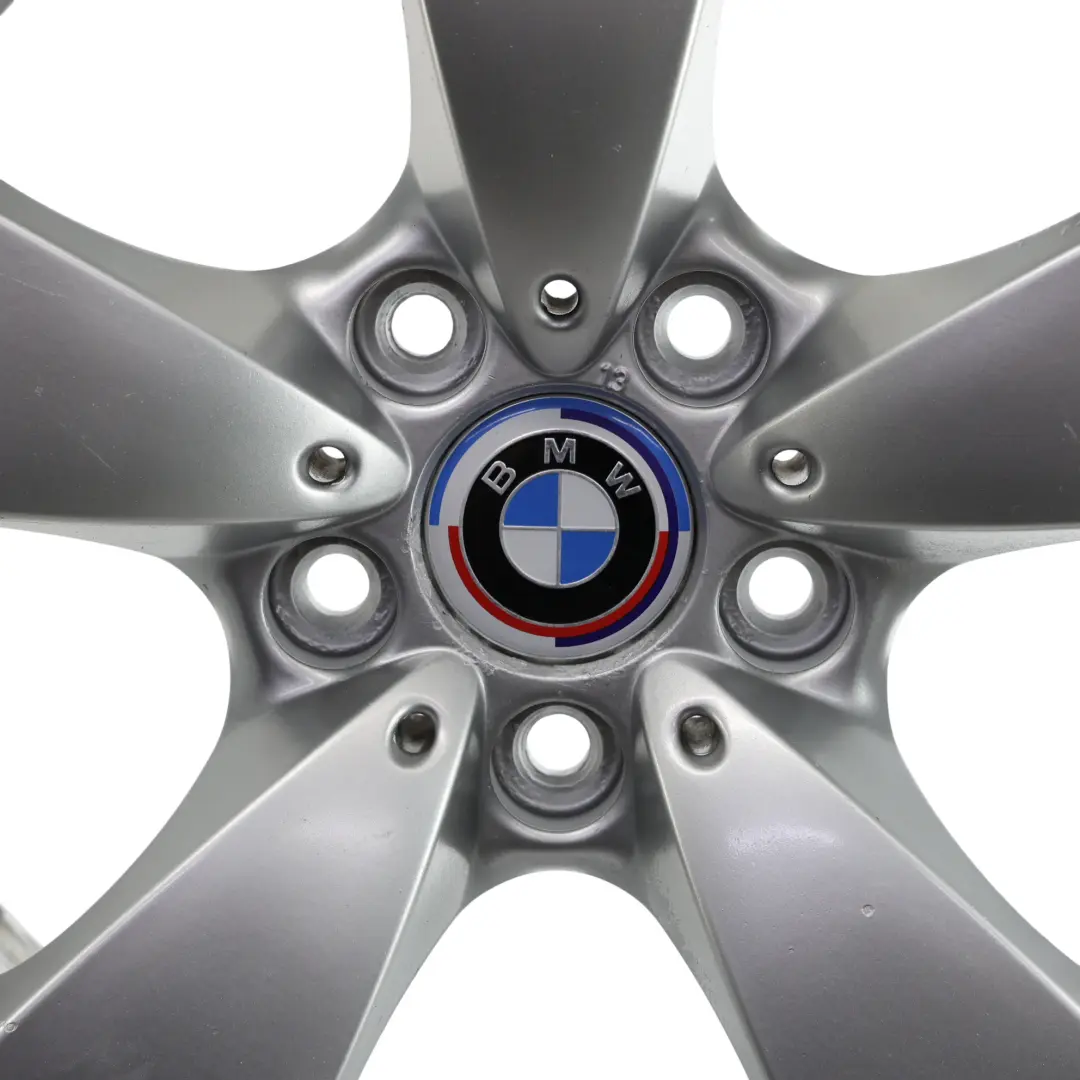 BMW E60 E61 Silver Alloy Wheel Rim 17" Spider Spoke 138 ET:20 7,5J - SKU 6762001-3 - Part number 6762001
