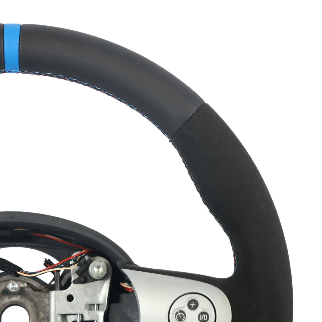 Mini Cooper R50 NEW Black Leather / Alcantara Sport Steering Wheel Mulifunction - SKU 6762458-1 - Part number 6762458