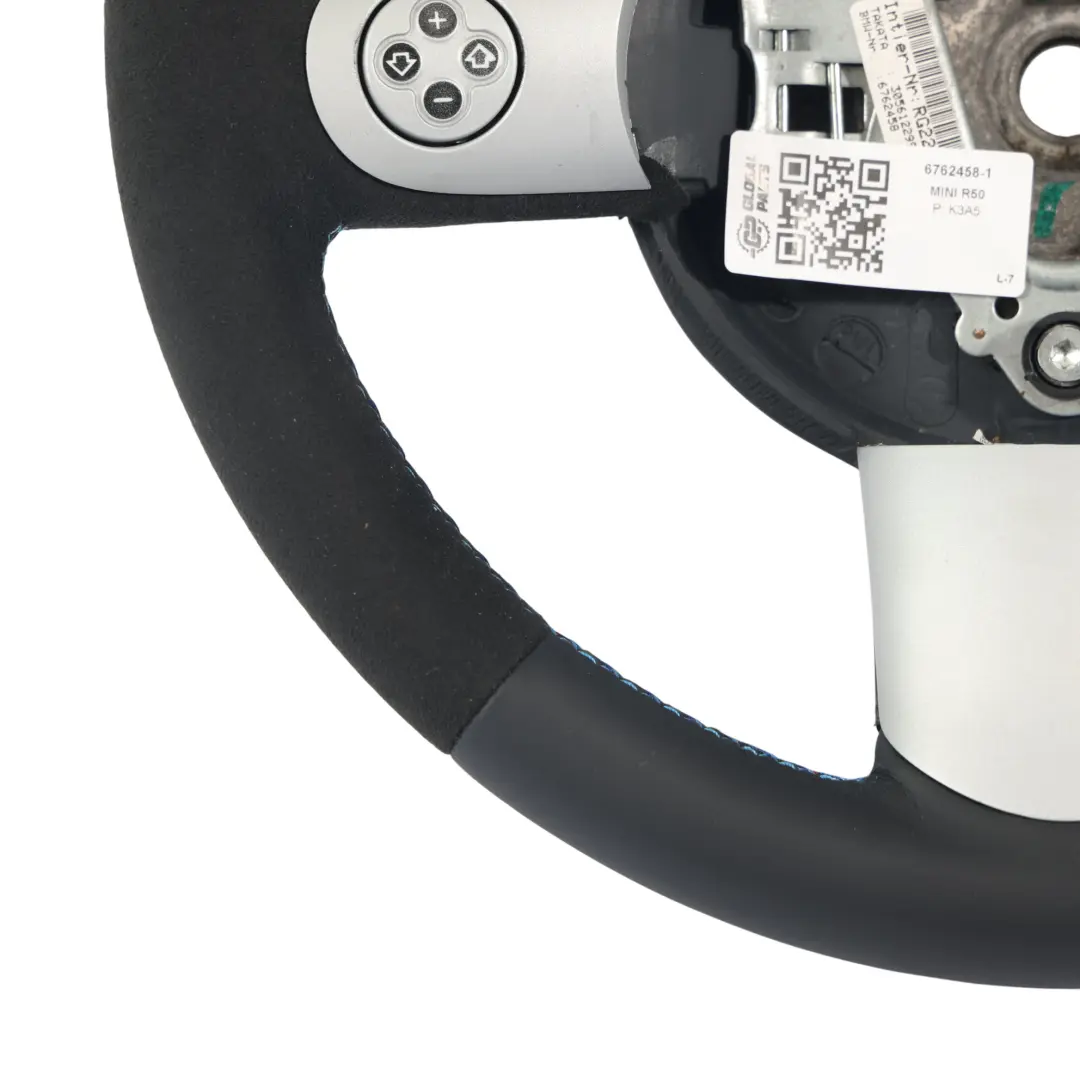 Mini Cooper R50 R52 NEU Schwarz Leder / Alcantara Sport Lenkrad Multifunktion - SKU 6762458-1 - Teilenummer 6762458