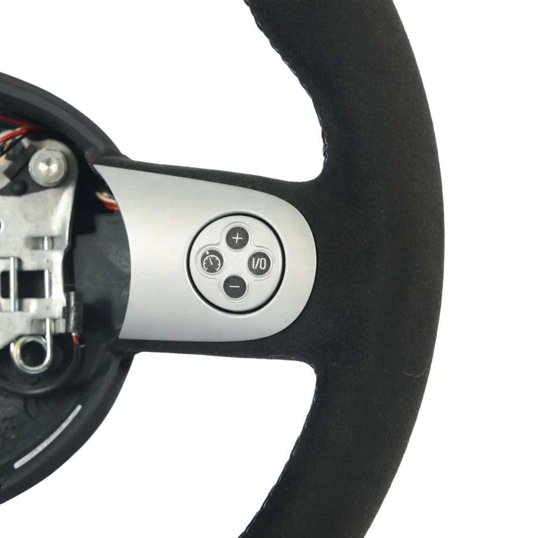 Mini Cooper R50 R52 NEU Schwarz Leder / Alcantara Sport Lenkrad Multifunktion - SKU 6762458-1 - Teilenummer 6762458