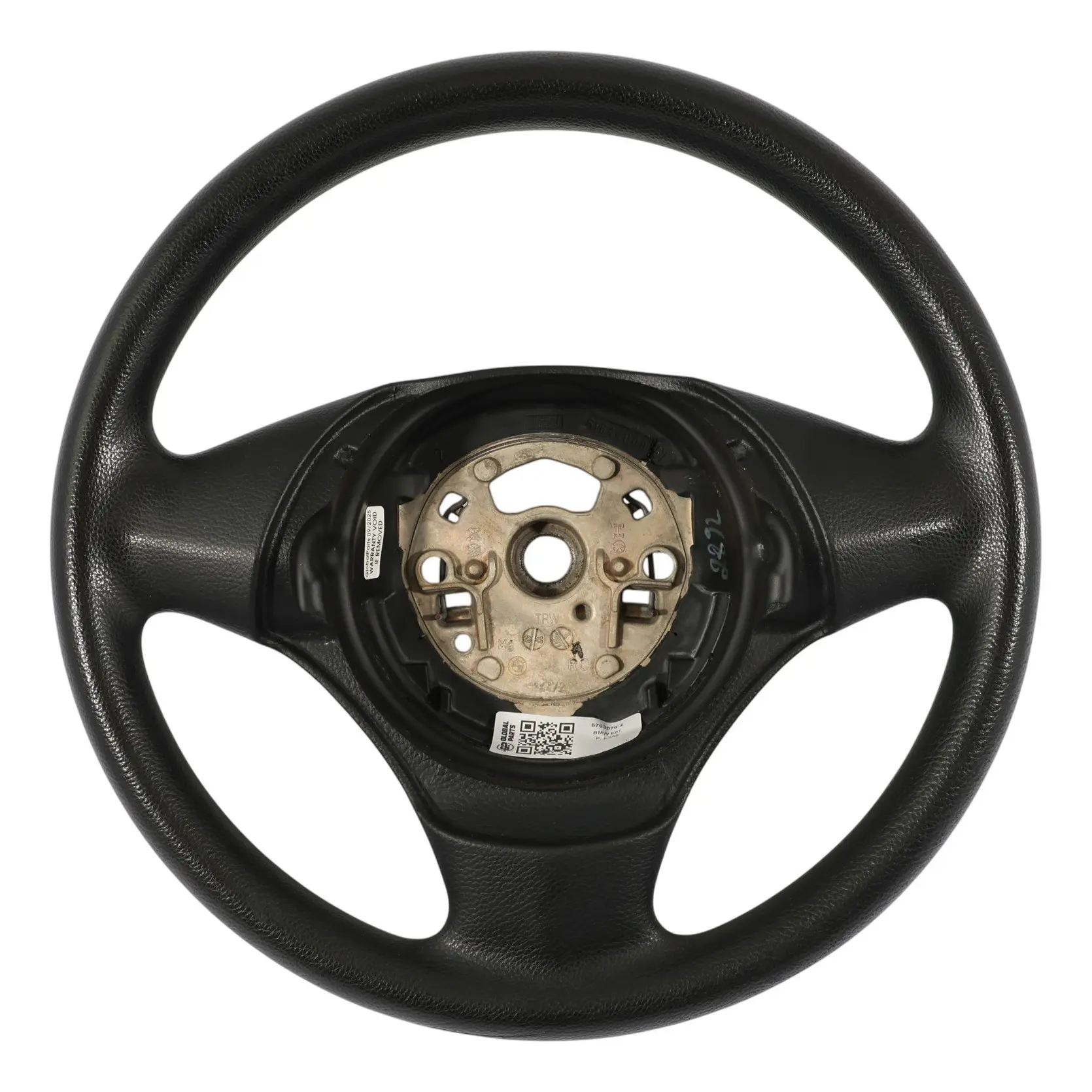 BMW E81 E82 E87 E88 Volante M Sport Look Pelle Nera 6763076
