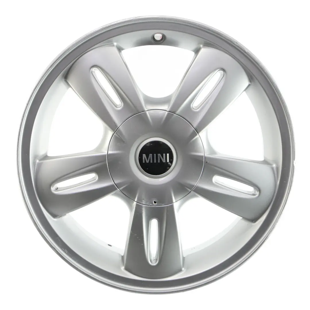 Alloy Rim 15" 5,5J ET:45 5 Star Rocket 93 to Mini R50 Silver Wheel with Part number 6763295 Mini R50 Silver Wheel Alloy Rim 15" 5,5J ET:45 5 Star Rocket 93 - SKU 6763295-2 - Part number 6763295