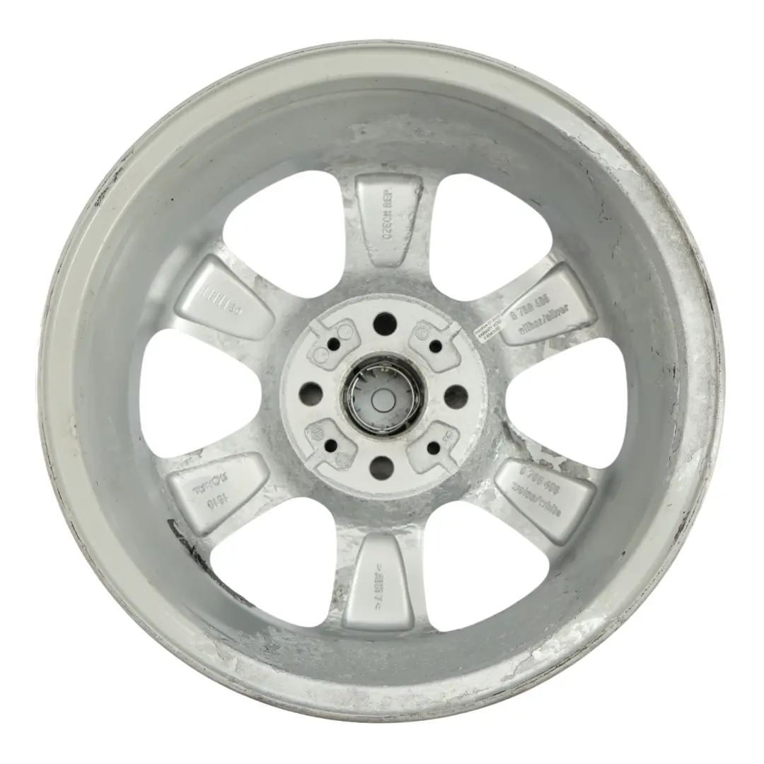 Alloy Rim 15" ET:45 5,5J Rotator Spoke 101 to Mini R50 R56 Silver Wheel with Part number 6769405 Mini R50 R56 Silver Wheel Alloy Rim 15" ET:45 5,5J Rotator Spoke 101 - SKU 6769405-1 - Part number 6769405