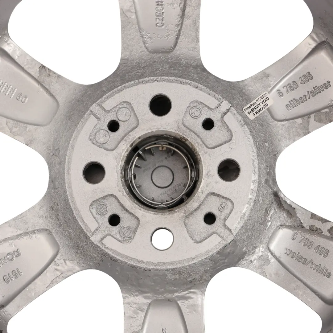 Alloy Rim 15" ET:45 5,5J Rotator Spoke 101 to Mini R50 R56 Silver Wheel with Part number 6769405 Mini R50 R56 Silver Wheel Alloy Rim 15" ET:45 5,5J Rotator Spoke 101 - SKU 6769405-1 - Part number 6769405