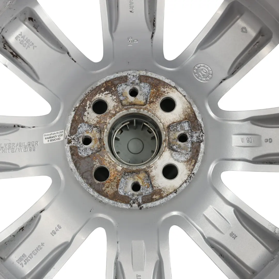 Mini Cooper One R50 R55 R56 R57 Silver Wheel Alloy Rim 17" 7J Crown Spoke 104 - SKU 6769411-3 - Part number 6769411