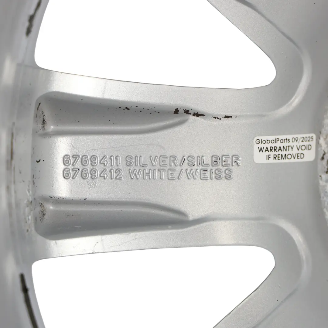 Mini Cooper One R50 R55 R56 R57 Silver Wheel Alloy Rim 17" 7J Crown Spoke 104 - SKU 6769411-3 - Part number 6769411