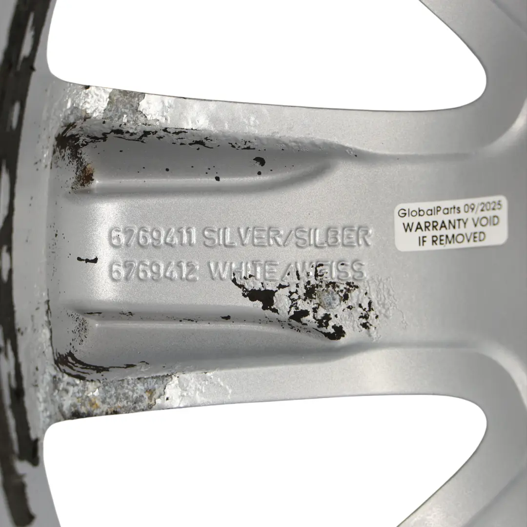 Mini Cooper One R50 R55 R56 R57 Silver Wheel Alloy Rim 17" 7J Crown Spoke 104 - SKU 6769411-4 - Part number 6769411