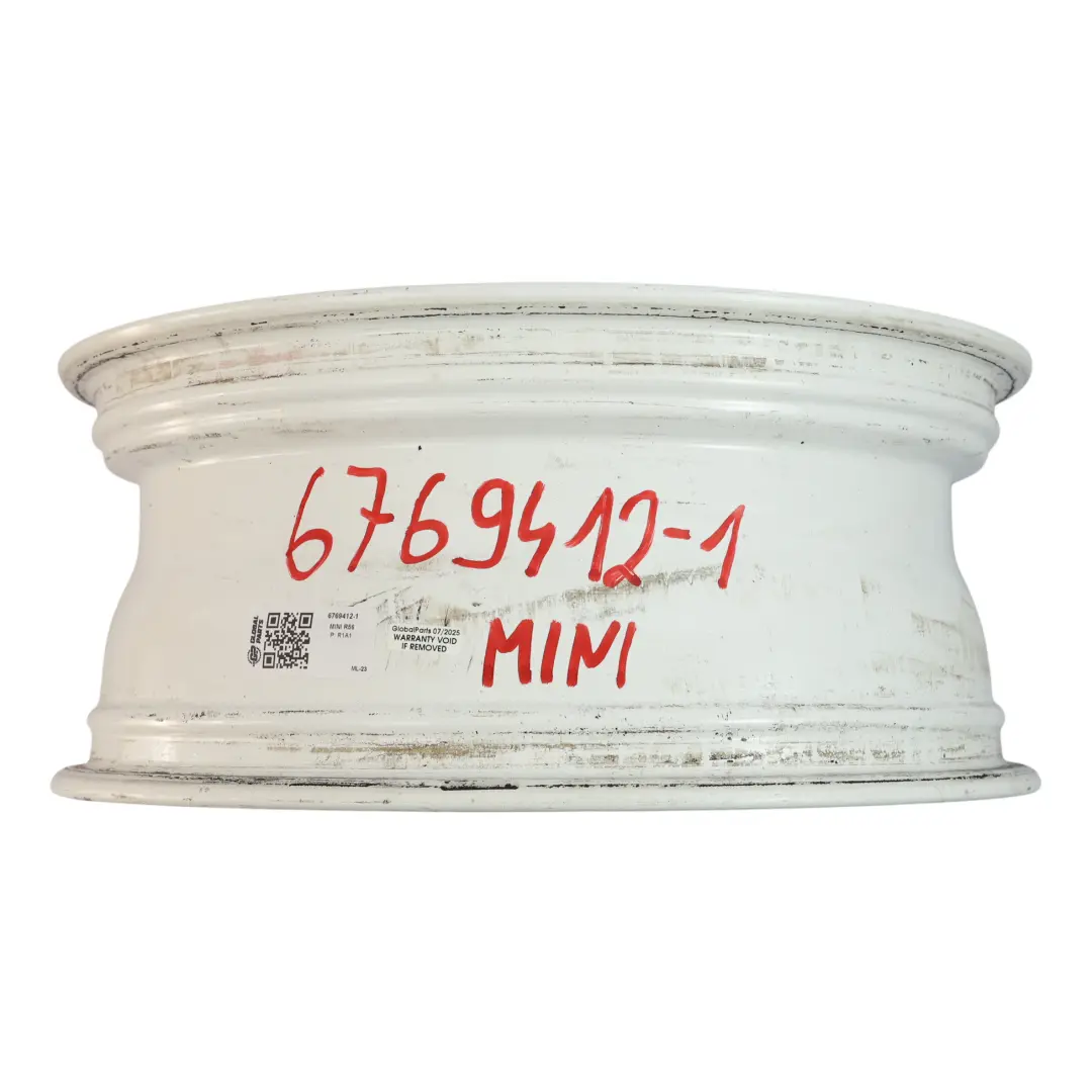 Bianco Cerchio in lega 17" ET:48 7J Corona Raggi 104 per Mini Cooper One R50 R55 R56 con numero di parte 6769412 Mini Cooper One R50 R55 R56 Bianco Cerchio in lega 17" ET:48 7J Corona Raggi 104 - SKU 6769412-1 - Numero di parte 6769412