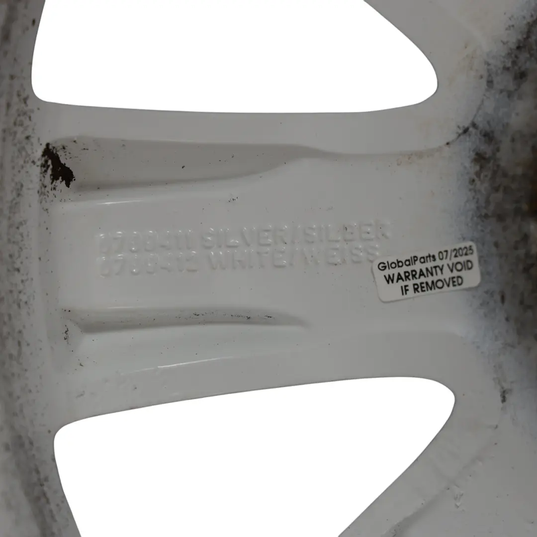 White Wheel Alloy Rim 17" ET:48 7J Crown Spoke 104 to Mini Cooper One R50 R55 R56 with Part number 6769412 Mini Cooper One R50 R55 R56 White Wheel Alloy Rim 17" ET:48 7J Crown Spoke 104 - SKU 6769412-1 - Part number 6769412