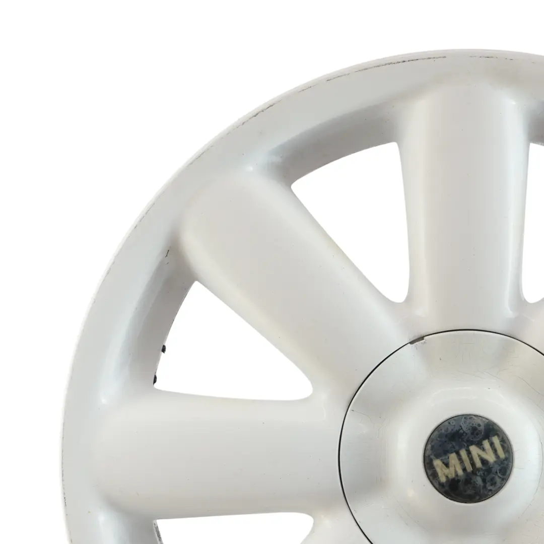 Weiß Alu Felge Alufelge 17" 7J ET:48 Crown Spoke 104 für Mini Cooper R50 R56 mit Teilenummer 6769412 Mini Cooper R50 R56 Weiß Alu Felge Alufelge 17" 7J ET:48 Crown Spoke 104 - SKU 6769412-1 - Teilenummer 6769412