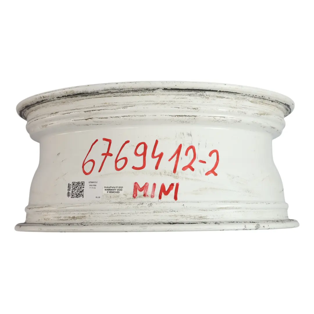 Bianco Cerchio in lega 17" 7J ET:48 Corona Raggi 104 per Mini Cooper R50 R55 R56 R57 con numero di parte 6769412 Mini Cooper R50 R55 R56 R57 Bianco Cerchio in lega 17" 7J ET:48 Corona Raggi 104 - SKU 6769412-2 - Numero di parte 6769412