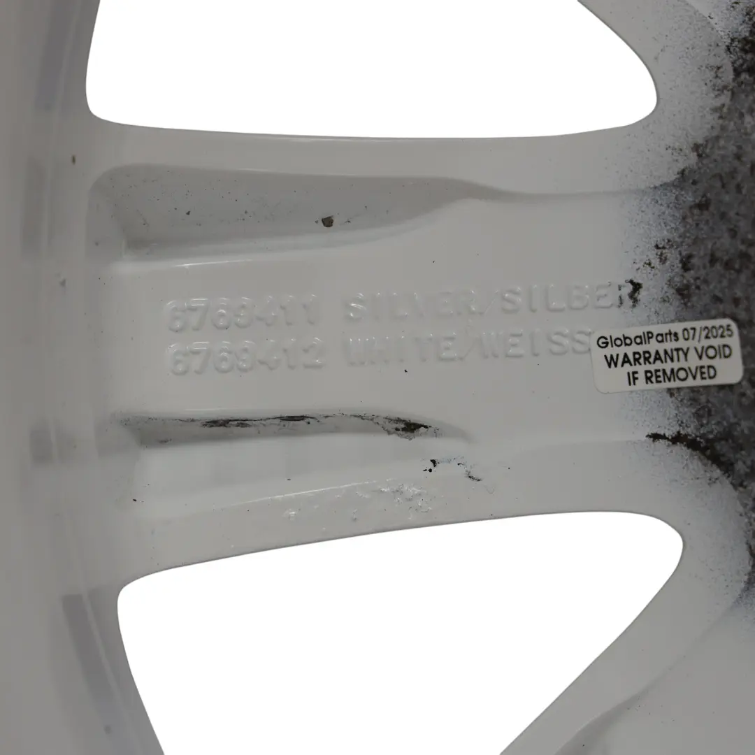 Mini Cooper R50 R55 R56 R57 Bianco Cerchio in lega 17" 7J ET:48 Corona Raggi 104 - SKU 6769412-2 - Numero di parte 6769412