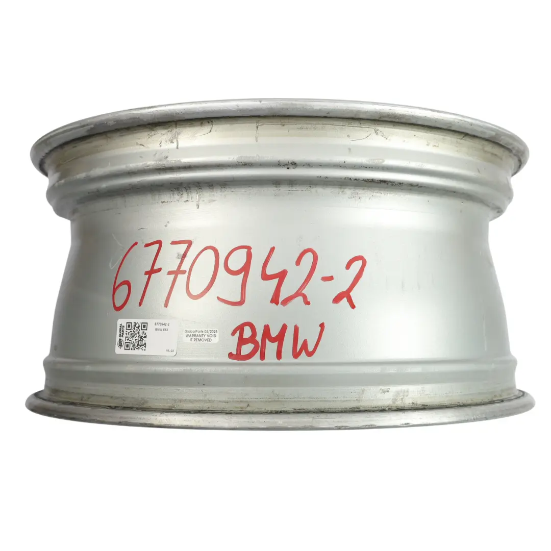 BMW E63 E64 Wheel Rim Light Alloy Silver 19" Star Spoke 218 9J ET:14 - SKU 6770942-2 - Part number 6770942