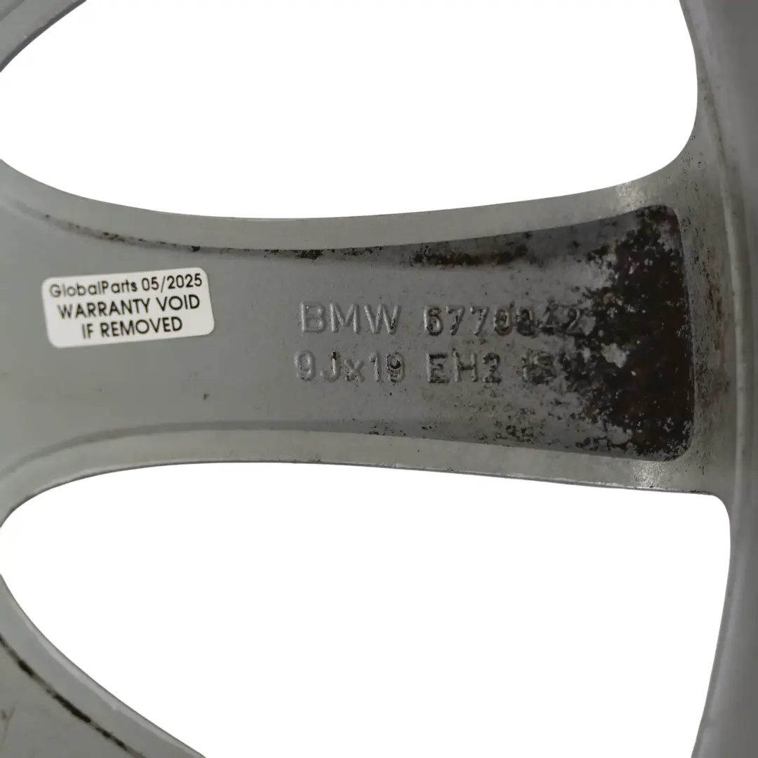 BMW E63 E64 Wheel Rim Light Alloy Silver 19" Star Spoke 218 9J ET:14 - SKU 6770942-2 - Part number 6770942