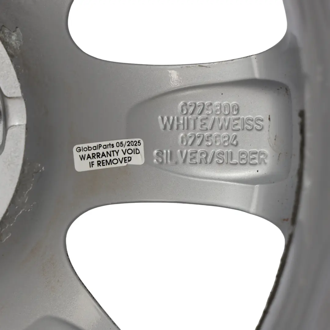 Alloy Rim 19" Star Spoke 213 ET:53 10J to BMW X5 E70 Rear Wheel with Part number 6772248 BMW X5 E70 Rear Wheel Alloy Rim 19" Star Spoke 213 ET:53 10J - SKU 6772248-4 - Part number 6772248