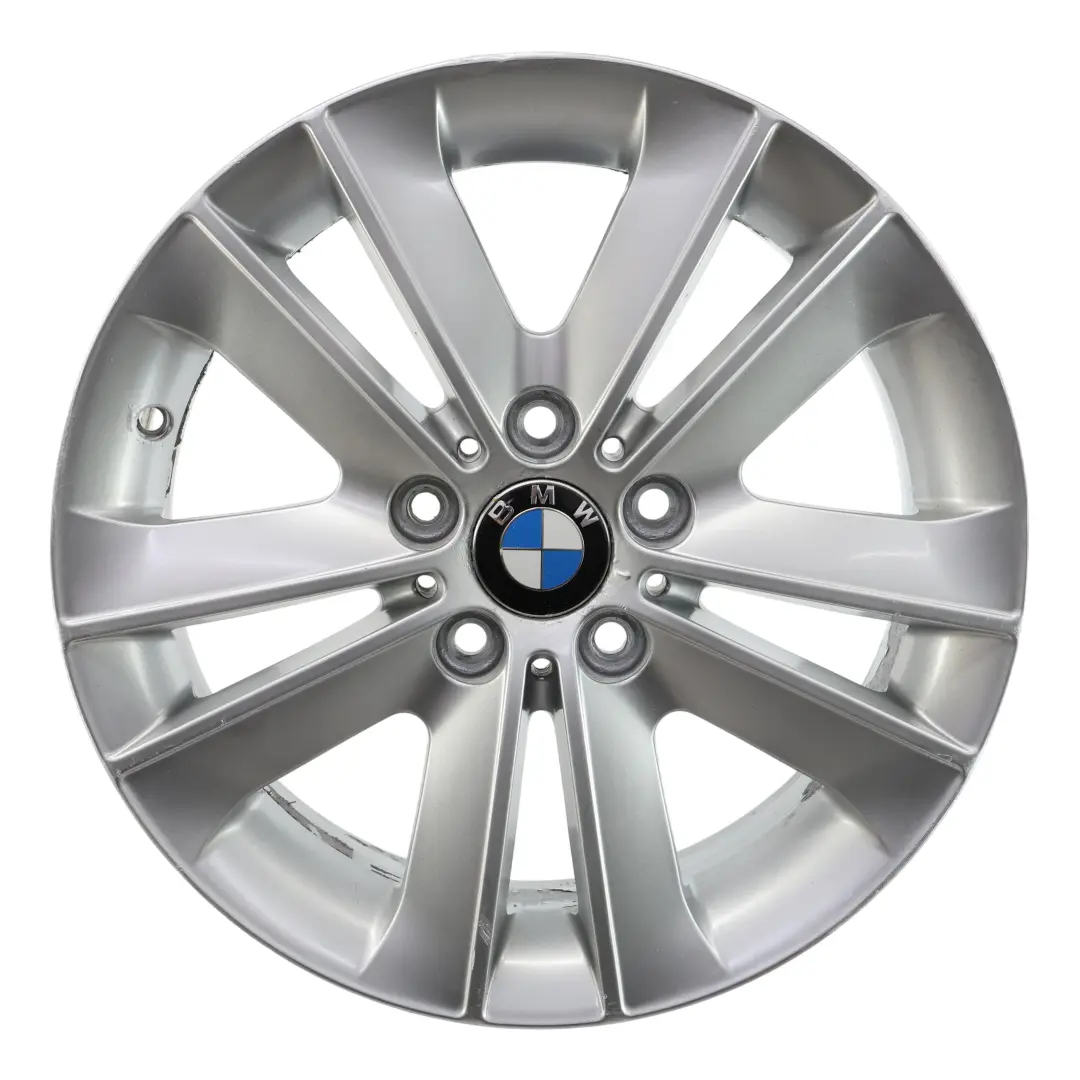 BMW E81 E82 Llanta Aleacion Plateada 17" V-Spoke 141 ET:47 7J 6762888 - SKU 6775621-2 - Número de pieza 6775621