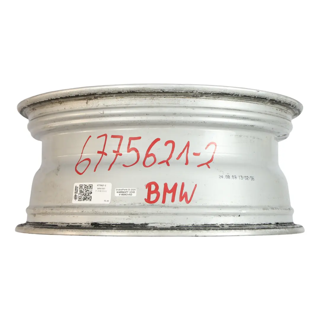 BMW E81 E82 Llanta Aleacion Plateada 17" V-Spoke 141 ET:47 7J 6762888 - SKU 6775621-2 - Número de pieza 6775621