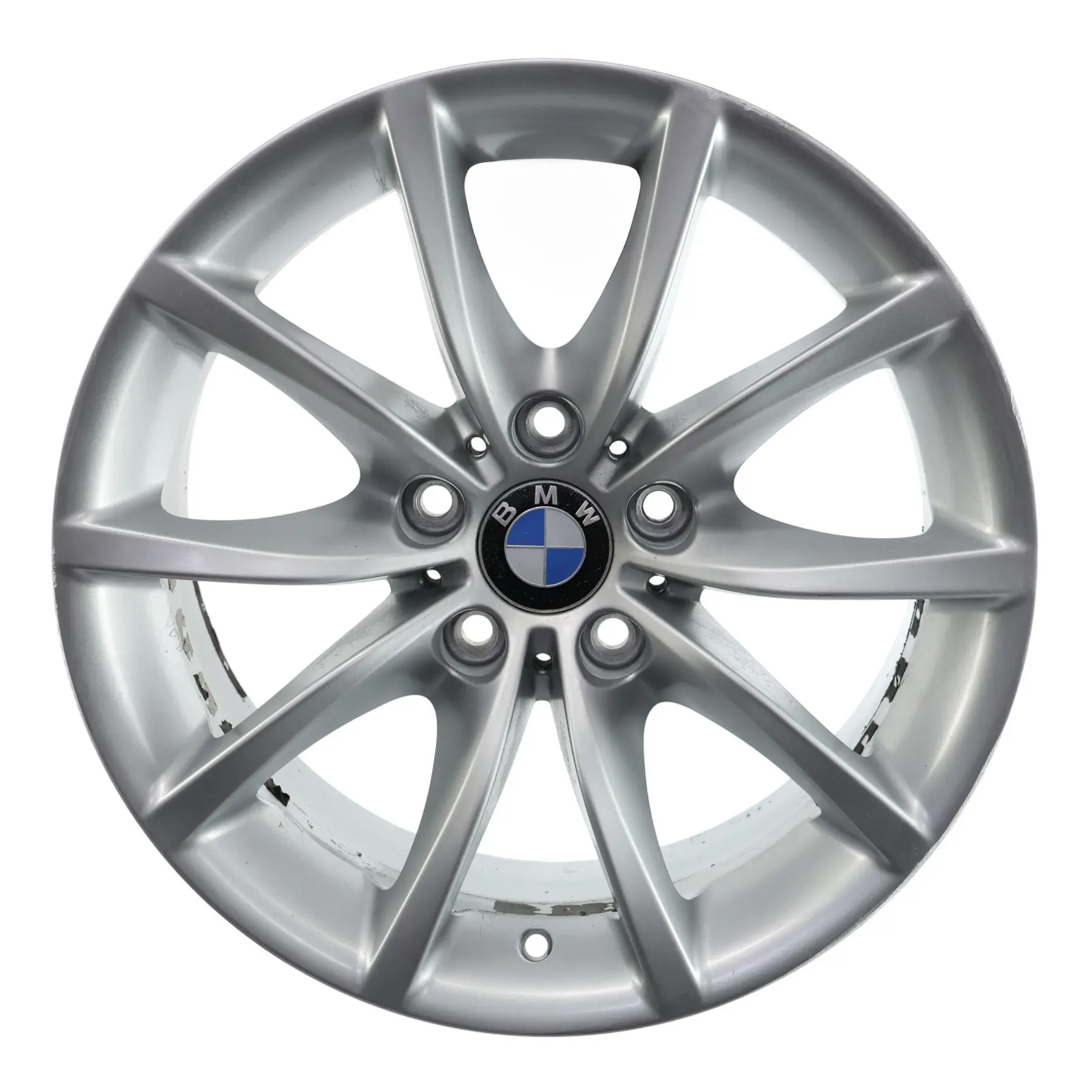 BMW 5 Series E60 E61 Silver Alloy Wheel Rim 17" 8J ET:20 V-Spoke 245 6777348