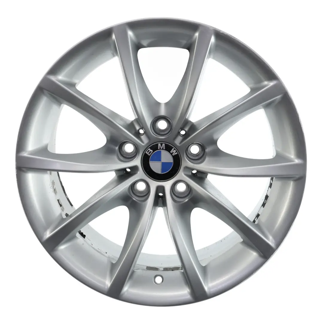Rim Alloy Silver 17" 8J ET:20 V-Spoke 245 to BMW E60 E61 Wheel with Part number 6777348 BMW E60 E61 Wheel Rim Alloy Silver 17" 8J ET:20 V-Spoke 245 - SKU 6777348-4 - Part number 6777348