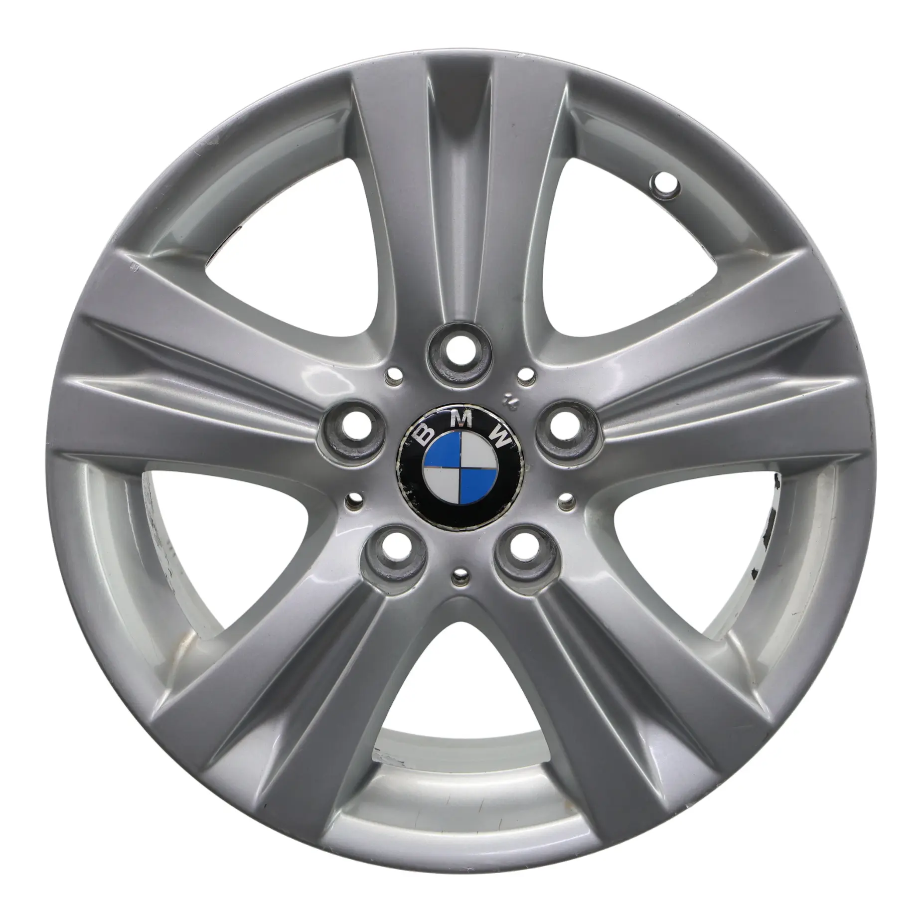 BMW E81 E87 E88 Silver Wheel Alloy Rim 16" 7J ET:44 Double Spoke 222 6779696