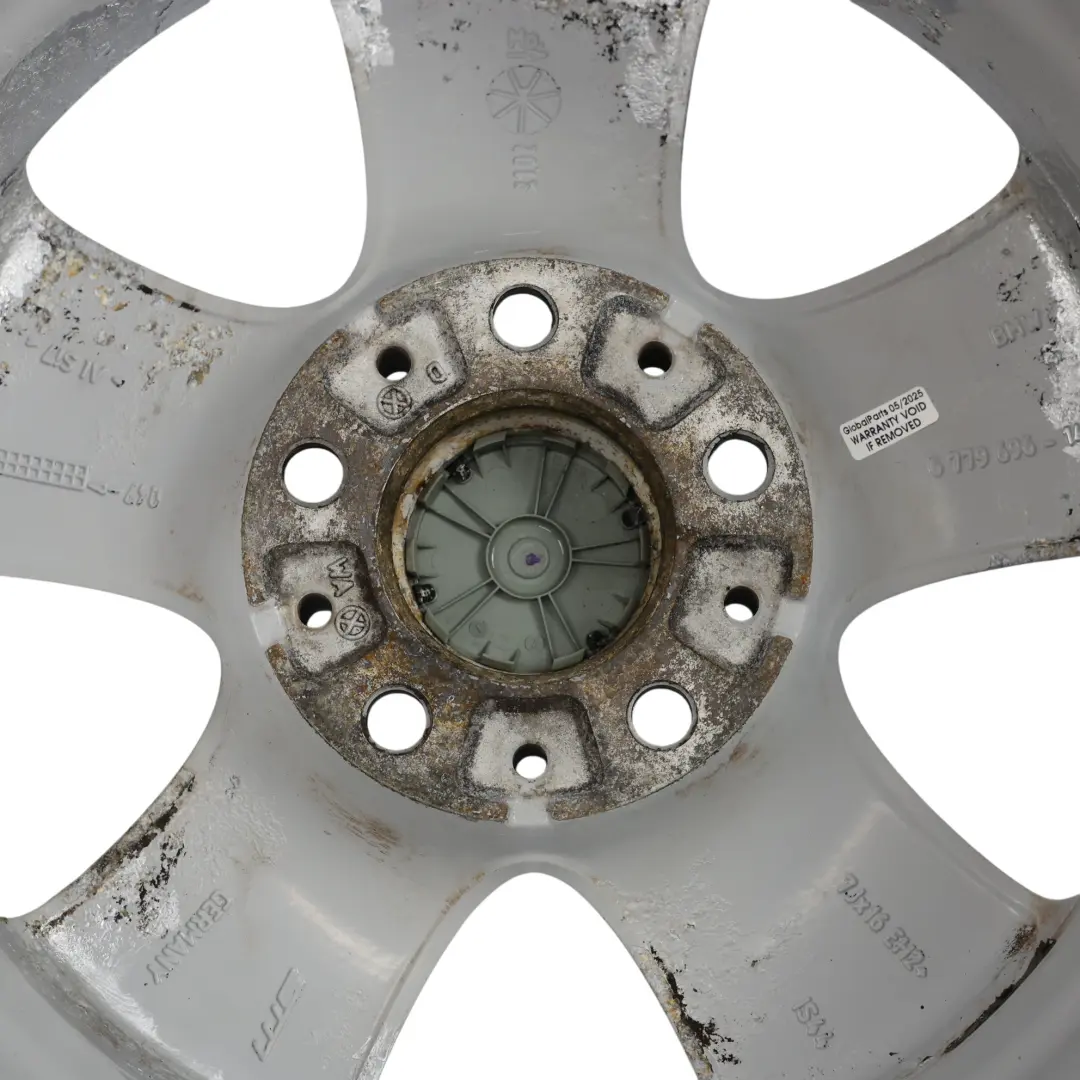 BMW E81 E87 E88 Silberne Leicht metall felge 16" 7J ET:44 Doppel speiche - SKU 6779696-7 - Teilenummer 6779696