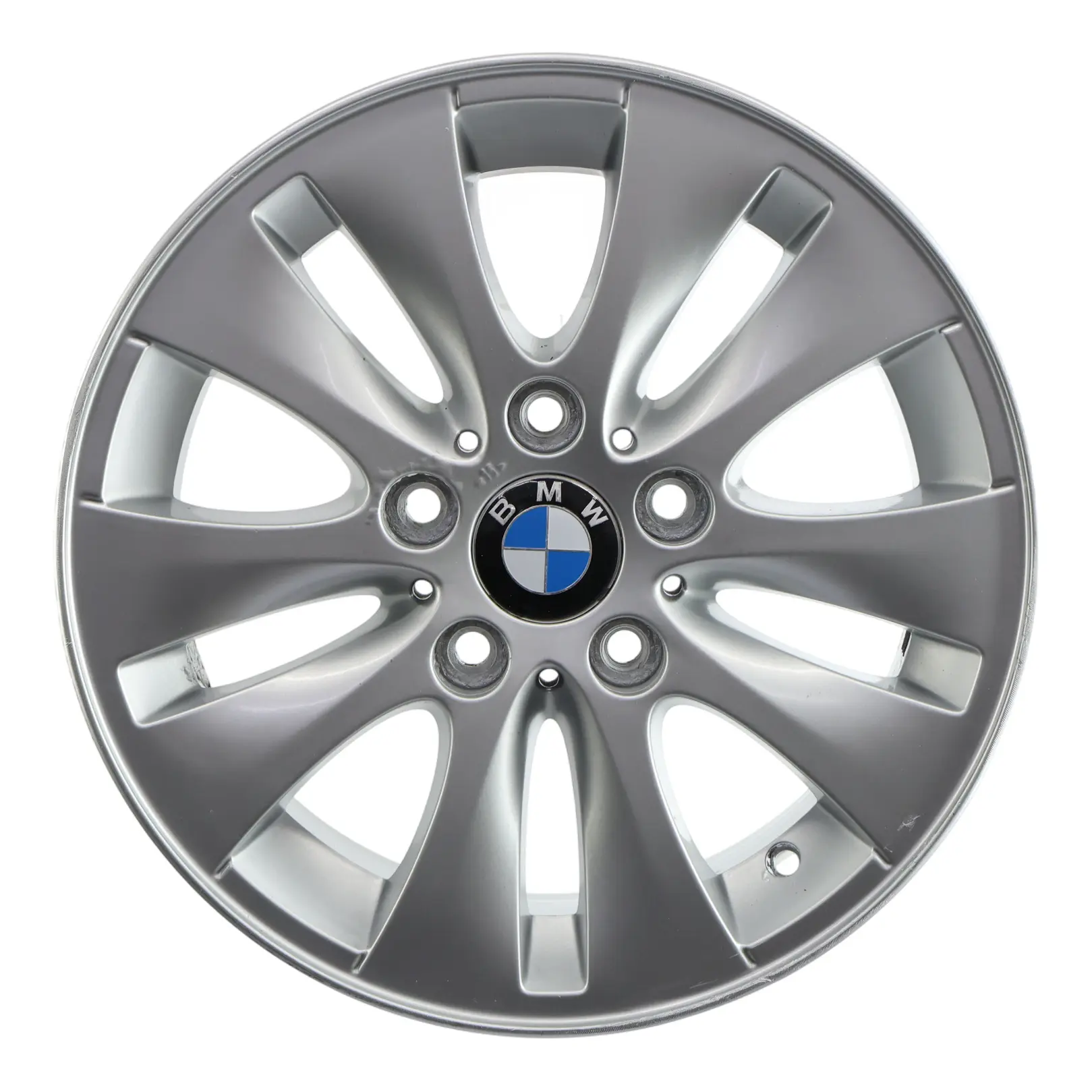 Wheel Rim BMW E81 E82 E87 Silver Alloy 16" V-Spoke 229 ET:42 6,5J 6779786