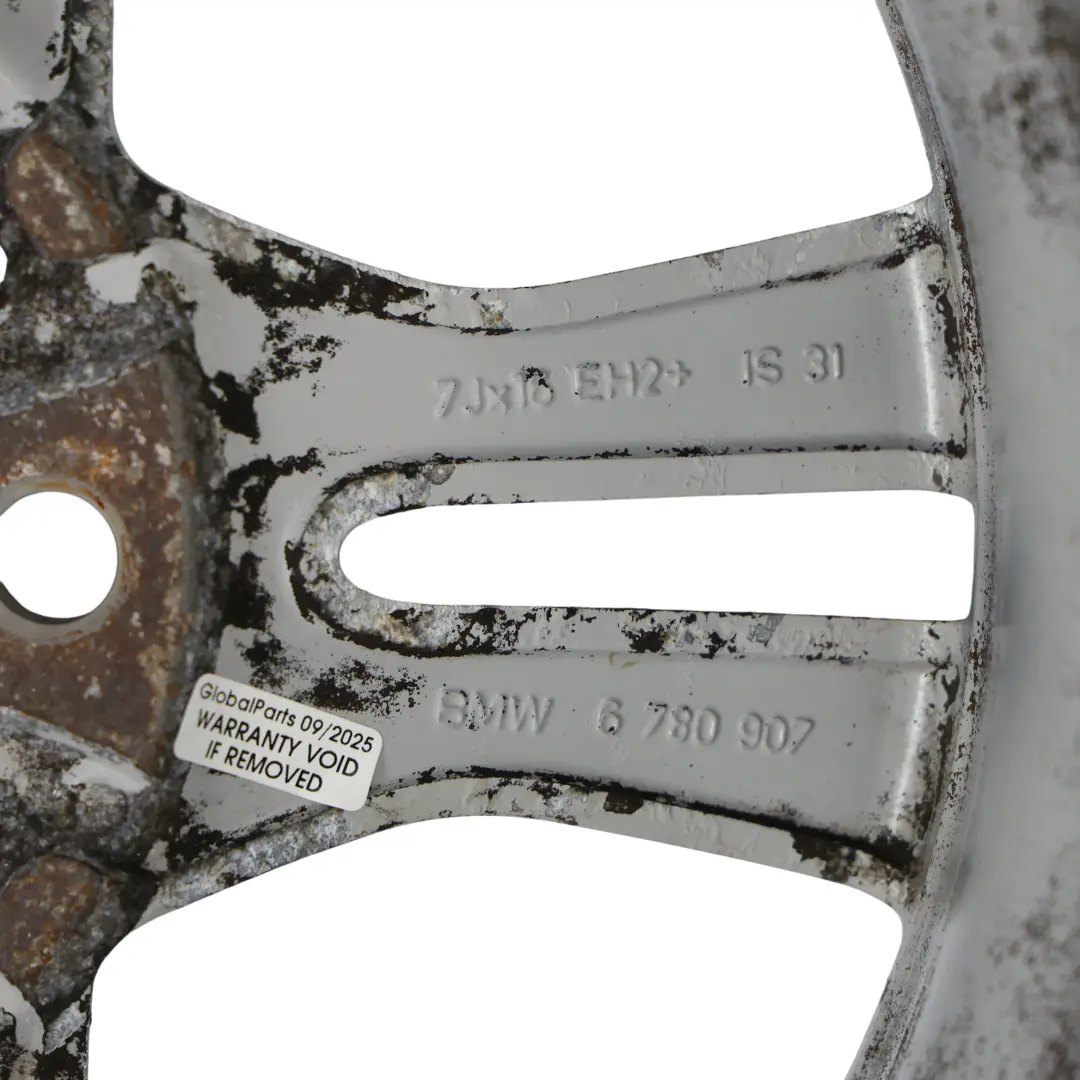 Alloy Wheel Rim 16" Double Spoke 268 7J ET:31 to BMW 3 Series E90 E91 with Part number 6780907 BMW 3 Series E90 E91 Alloy Wheel Rim 16" Double Spoke 268 7J ET:31 - SKU 6780907-4 - Part number 6780907