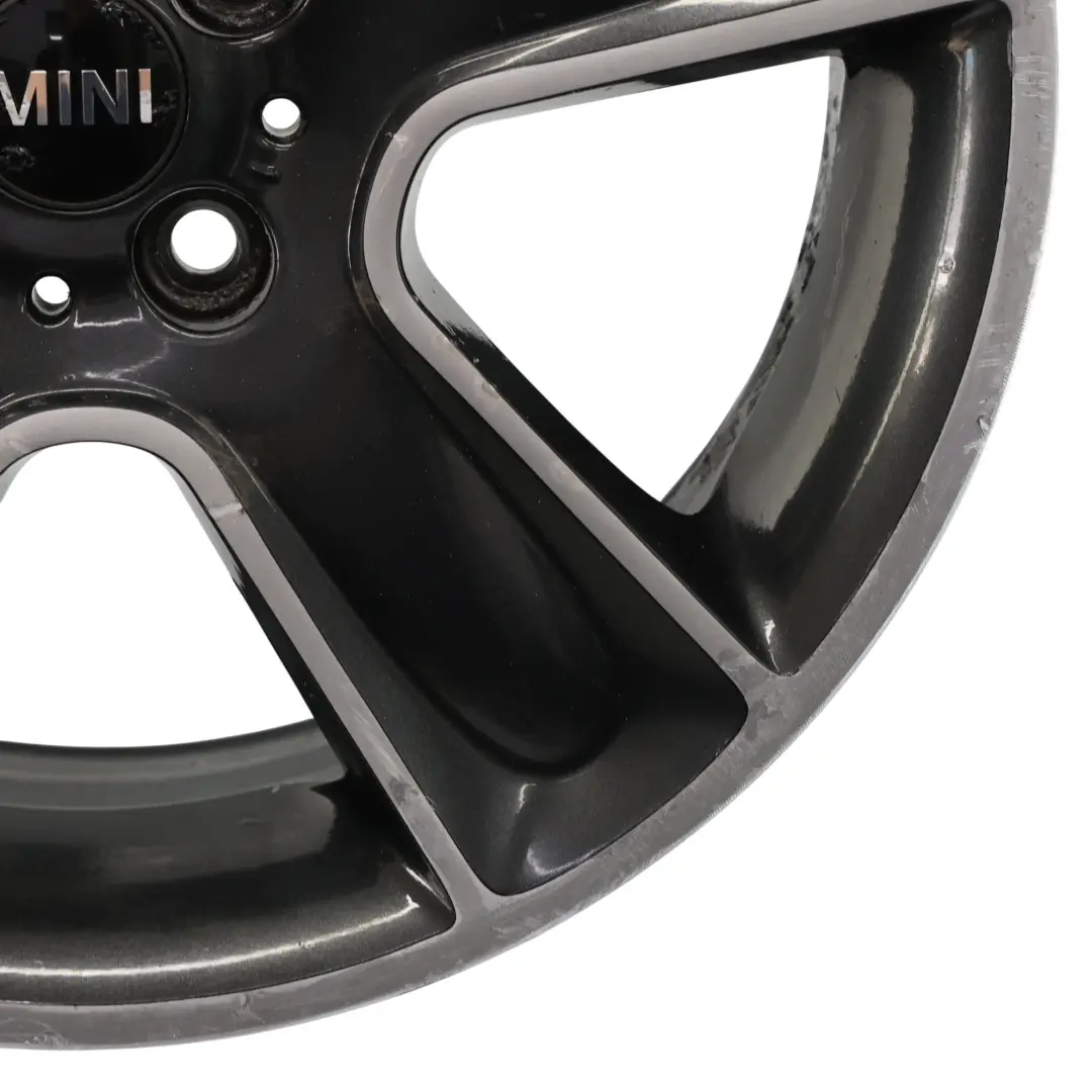 Mini Cooper One R55 R56 R57 Wheel Alloy Rim 17" 7J ET:48 Black Star Bullet 111 - SKU 6784124-2 - Part number 6784124