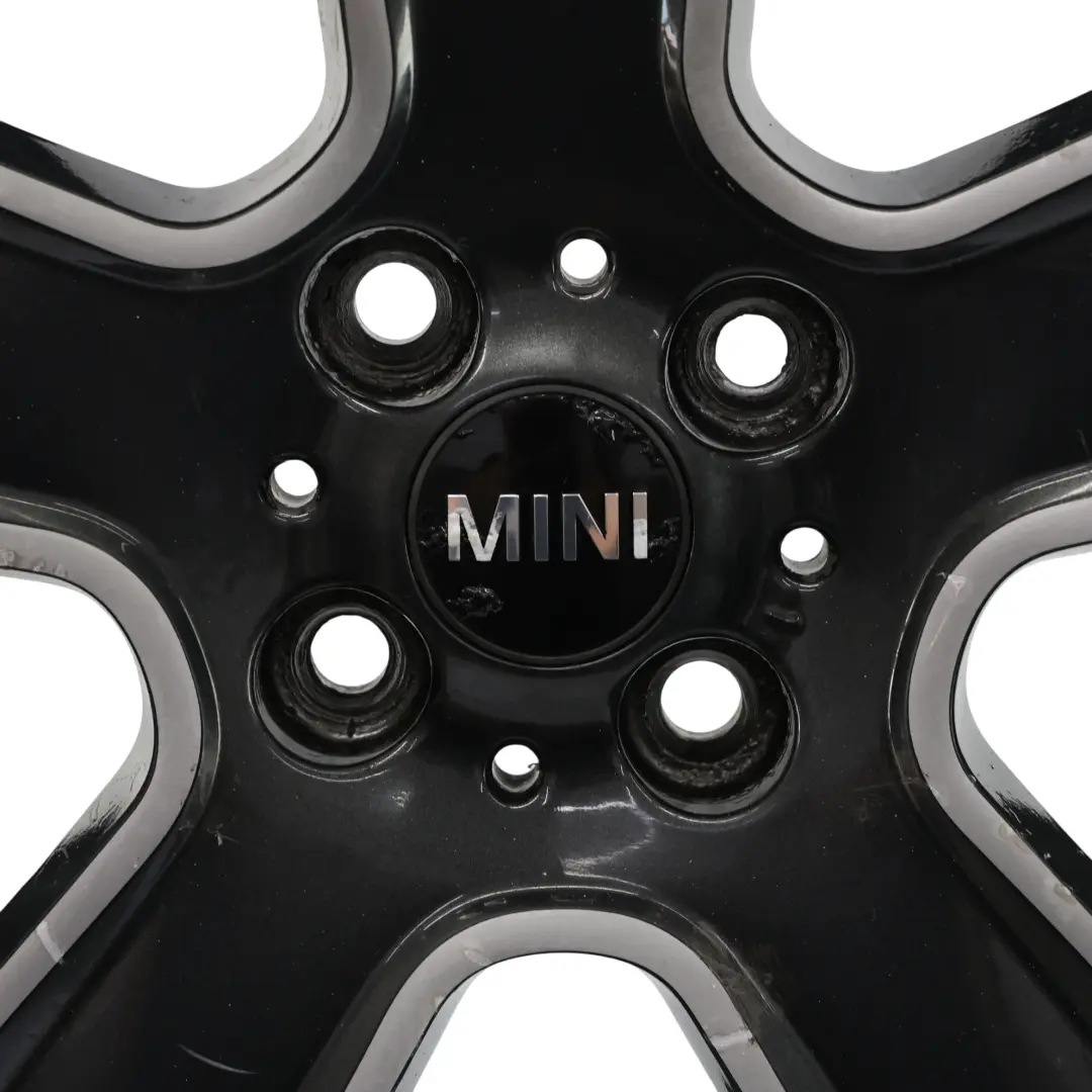 Mini Cooper One R55 R56 R57 Wheel Alloy Rim 17" 7J ET:48 Black Star Bullet 111 - SKU 6784124-2 - Part number 6784124