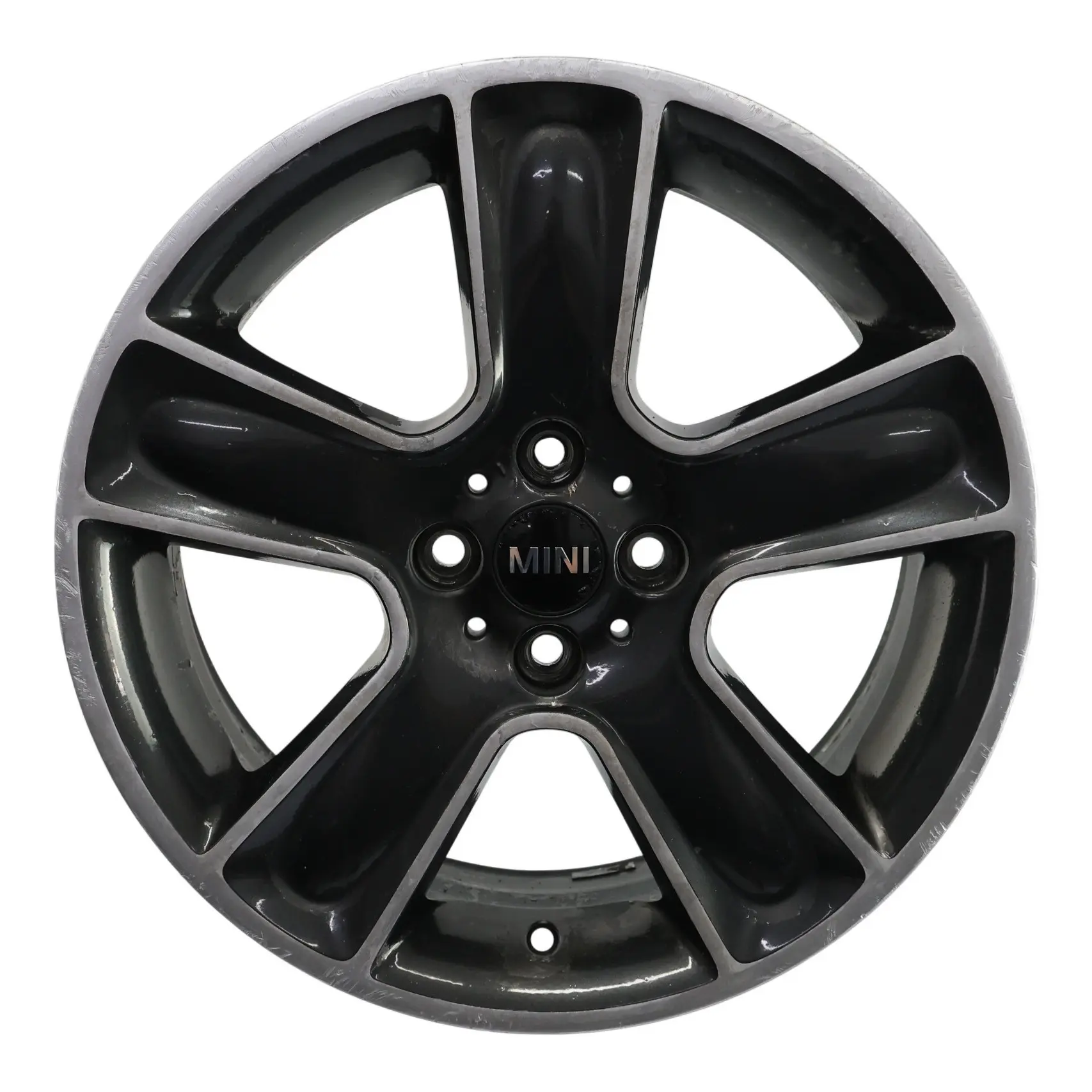 Mini Cooper One R55 R56 R57 Wheel Alloy Rim 17" 7J ET:48 Black Star Bullet 111