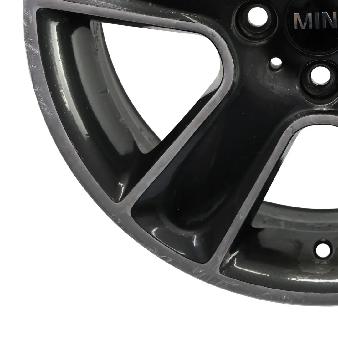 Mini Cooper One R55 R56 R57 Felge Alufelge 17" 7J ET:48 Black Star Bullet 111 - SKU 6784124-4 - Teilenummer 6784124