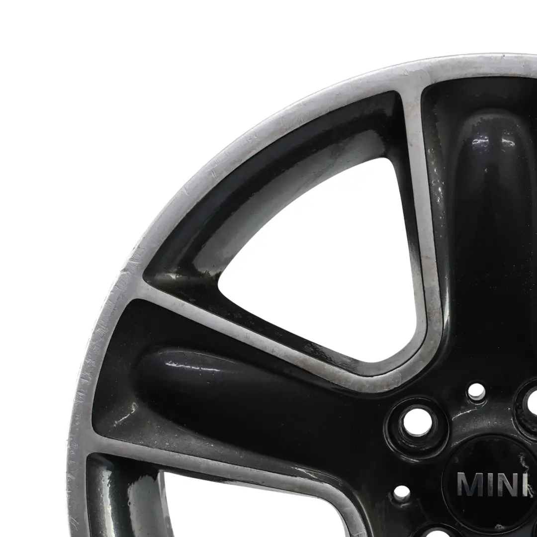 Mini Cooper One R55 R56 R57 Wheel Alloy Rim 17" 7J ET:48 Black Star Bullet 111 - SKU 6784124-7 - Part number 6784124