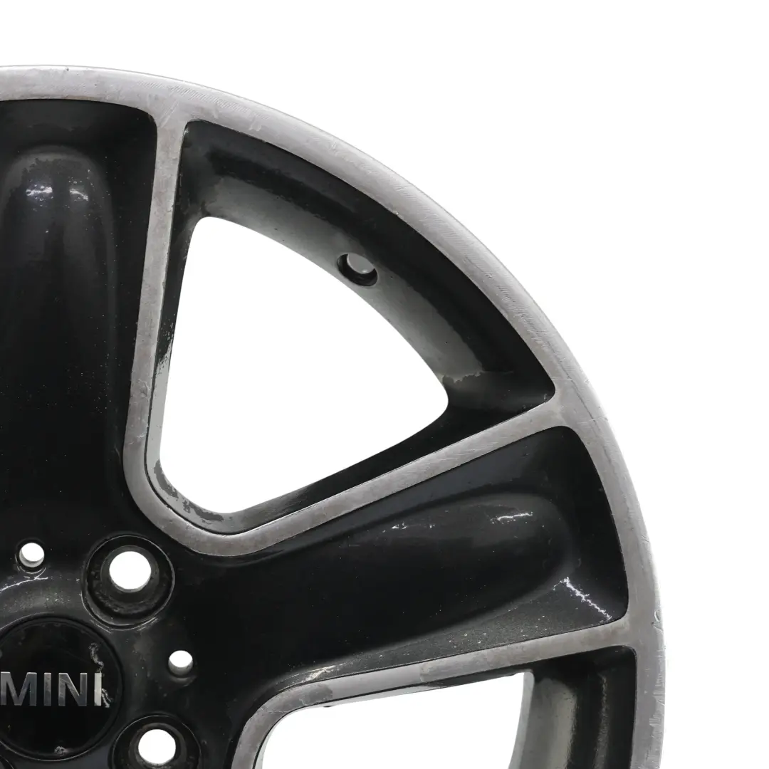 Alloy Rim 17" 7J ET:48 Black Star Bullet 111 to Mini Cooper One R55 R56 R57 Wheel with Part number 6784124 Mini Cooper One R55 R56 R57 Wheel Alloy Rim 17" 7J ET:48 Black Star Bullet 111 - SKU 6784124-7 - Part number 6784124