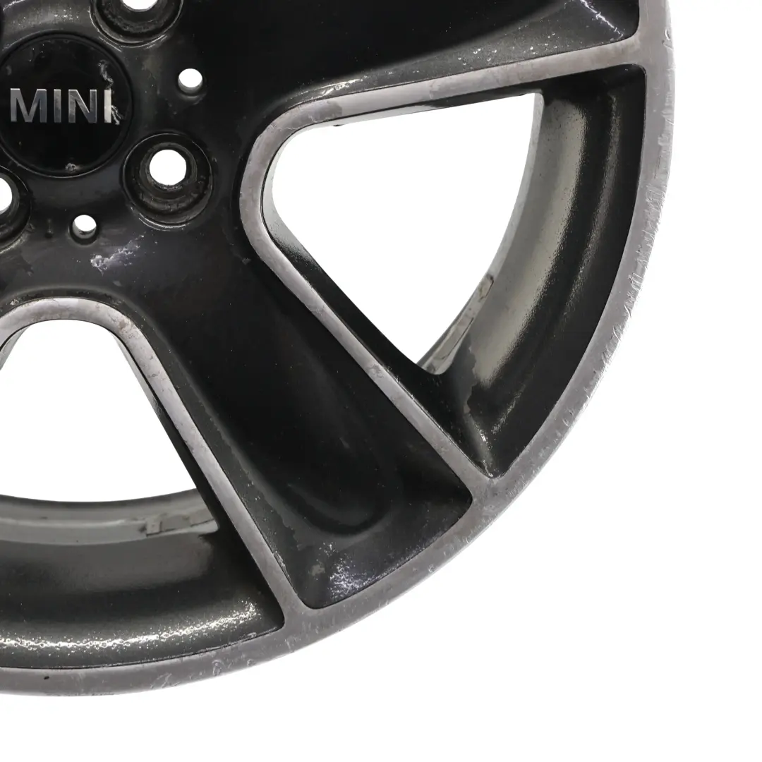 Mini Cooper One R55 R56 R57 Wheel Alloy Rim 17" 7J ET:48 Black Star Bullet 111 - SKU 6784124-7 - Part number 6784124