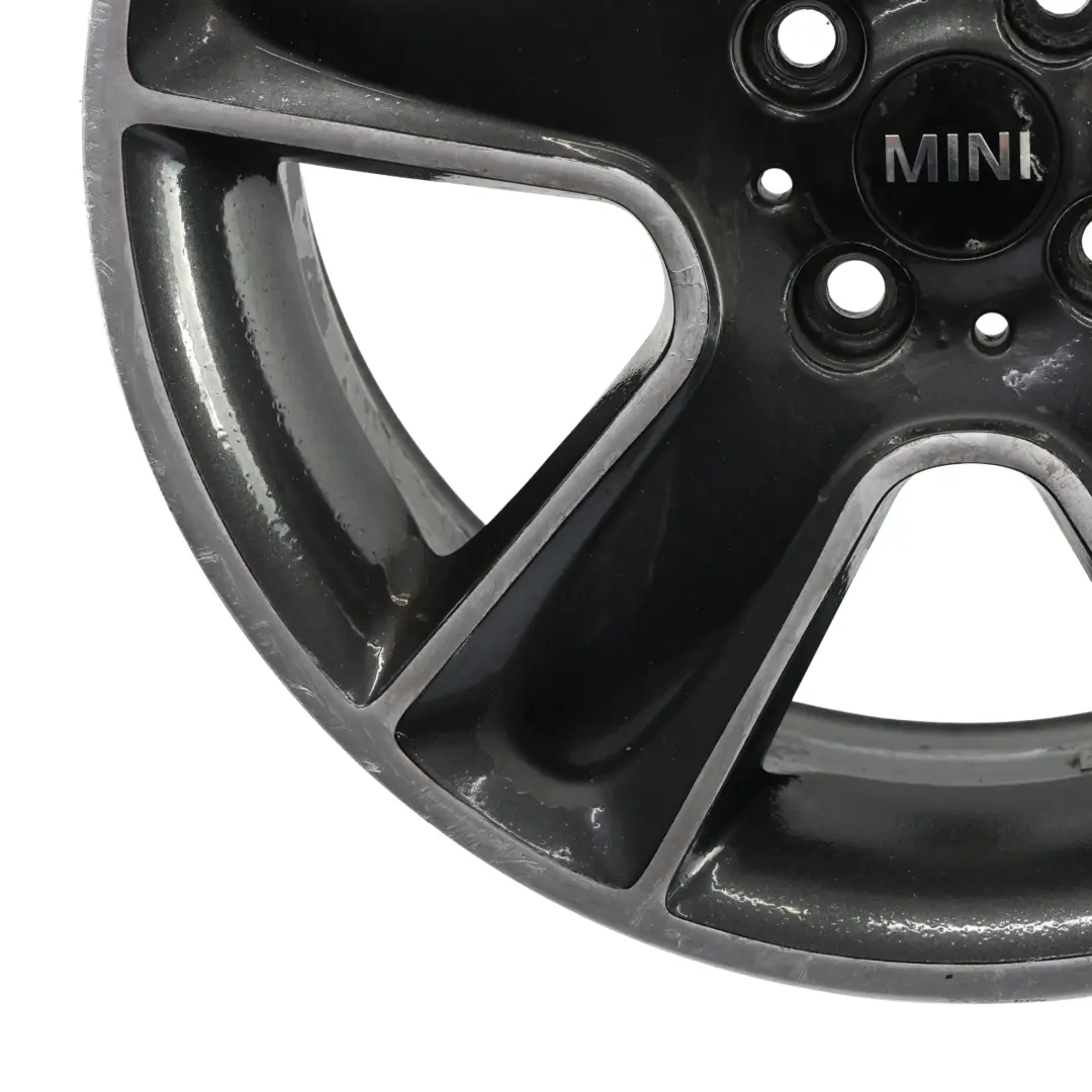 Mini Cooper One R55 R56 R57 Wheel Alloy Rim 17" 7J ET:48 Black Star Bullet 111 - SKU 6784124-7 - Part number 6784124