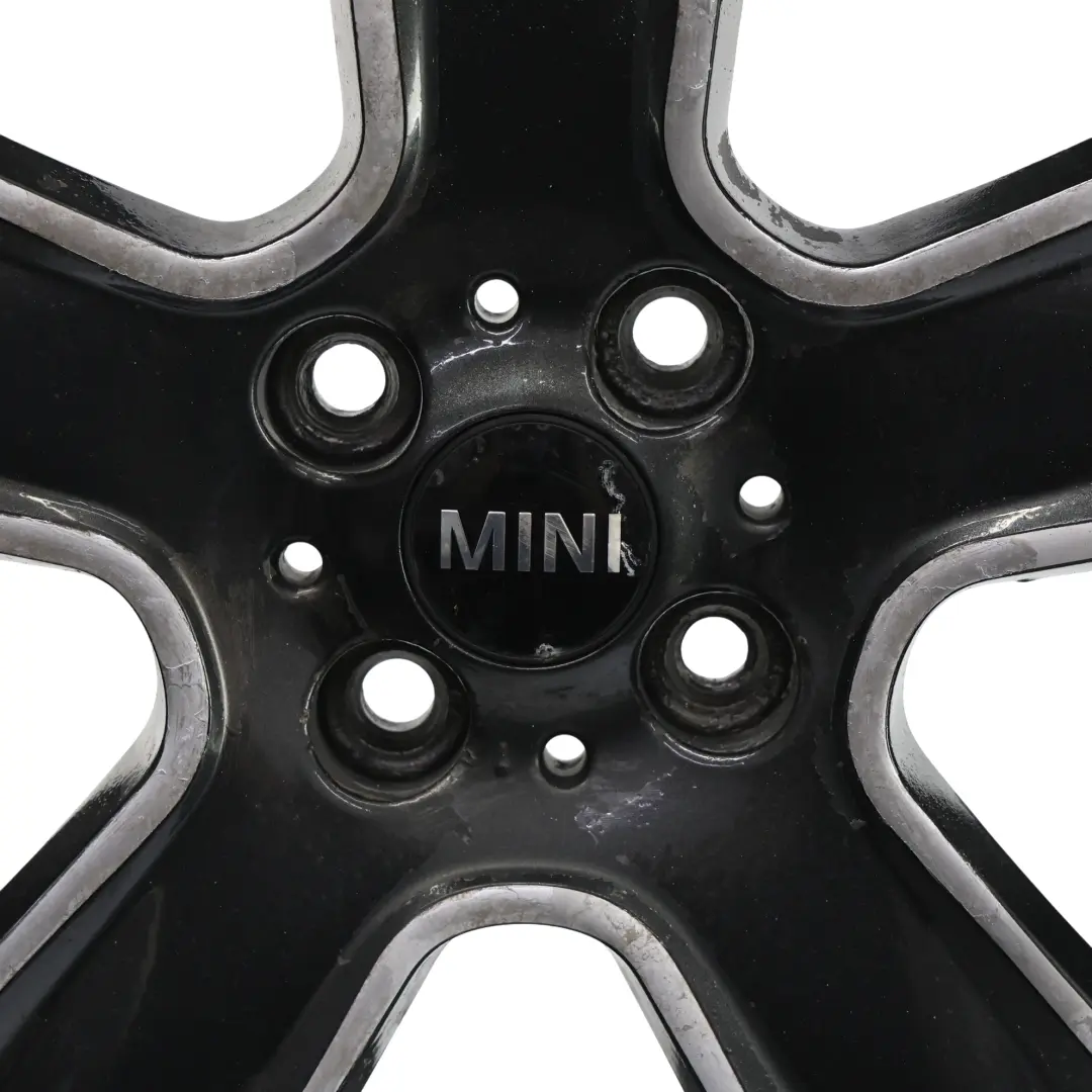 Mini Cooper One R55 R56 R57 Wheel Alloy Rim 17" 7J ET:48 Black Star Bullet 111 - SKU 6784124-7 - Part number 6784124