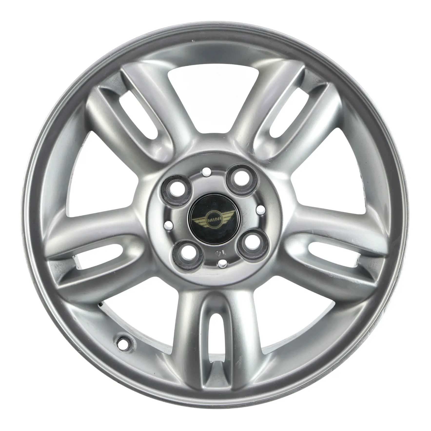 Mini Cooper R55 R56 Silver Wheel Alloy Rim 15" ET:45 5,5J 5-Star Twin Spoke 118