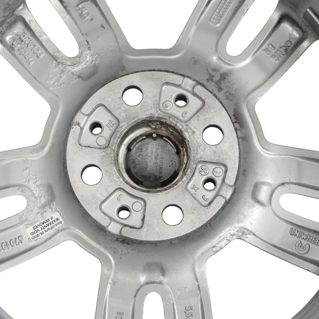 Mini Cooper R55 R56 Silver Wheel Alloy Rim 15" ET:45 5,5J 5-Star Twin Spoke 118 - SKU 6791930-3 - Part number 6791930