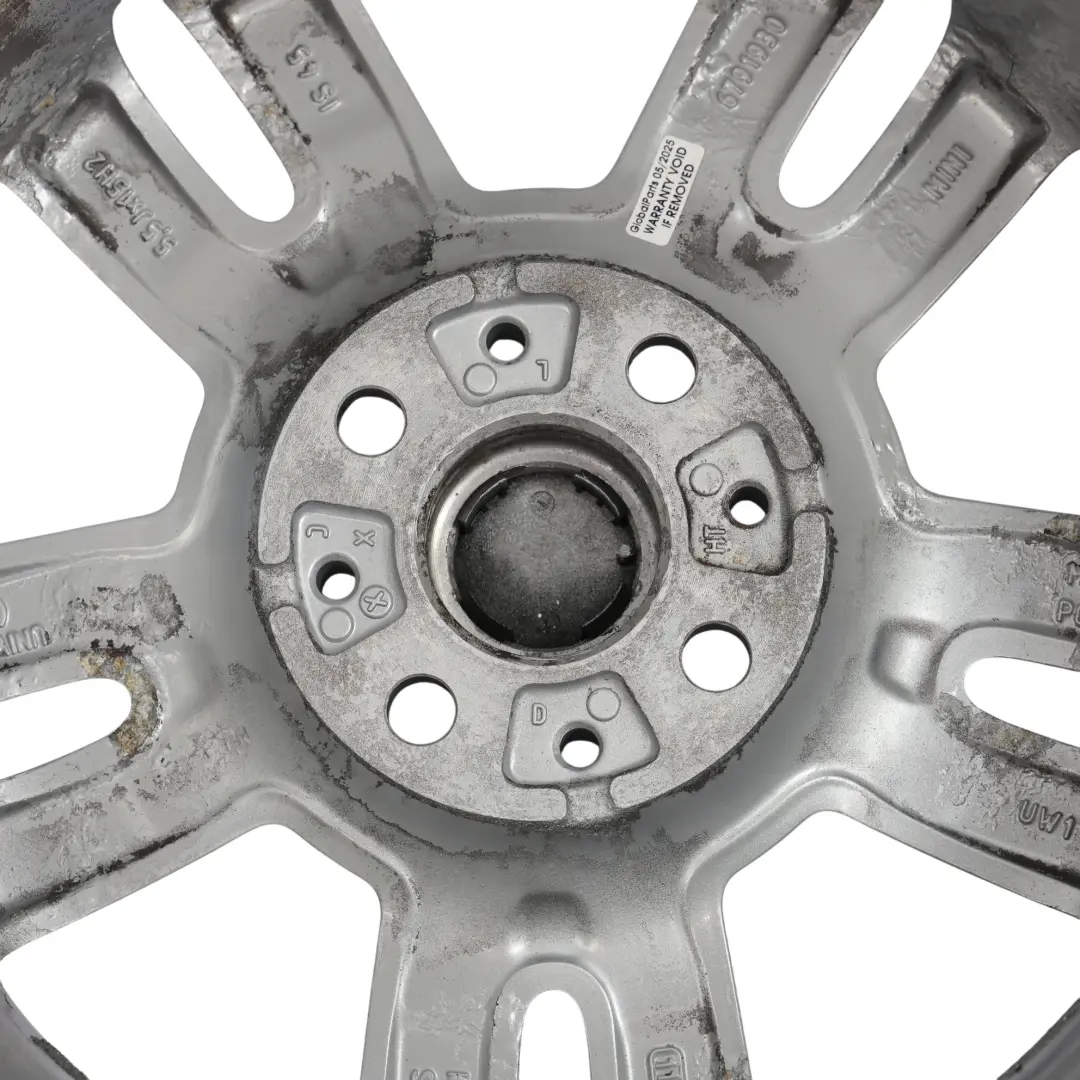 Mini Cooper R55 R56 Silver Wheel Alloy Rim 15" ET:45 5,5J 5-Star Twin Spoke 118 - SKU 6791930-4 - Part number 6791930