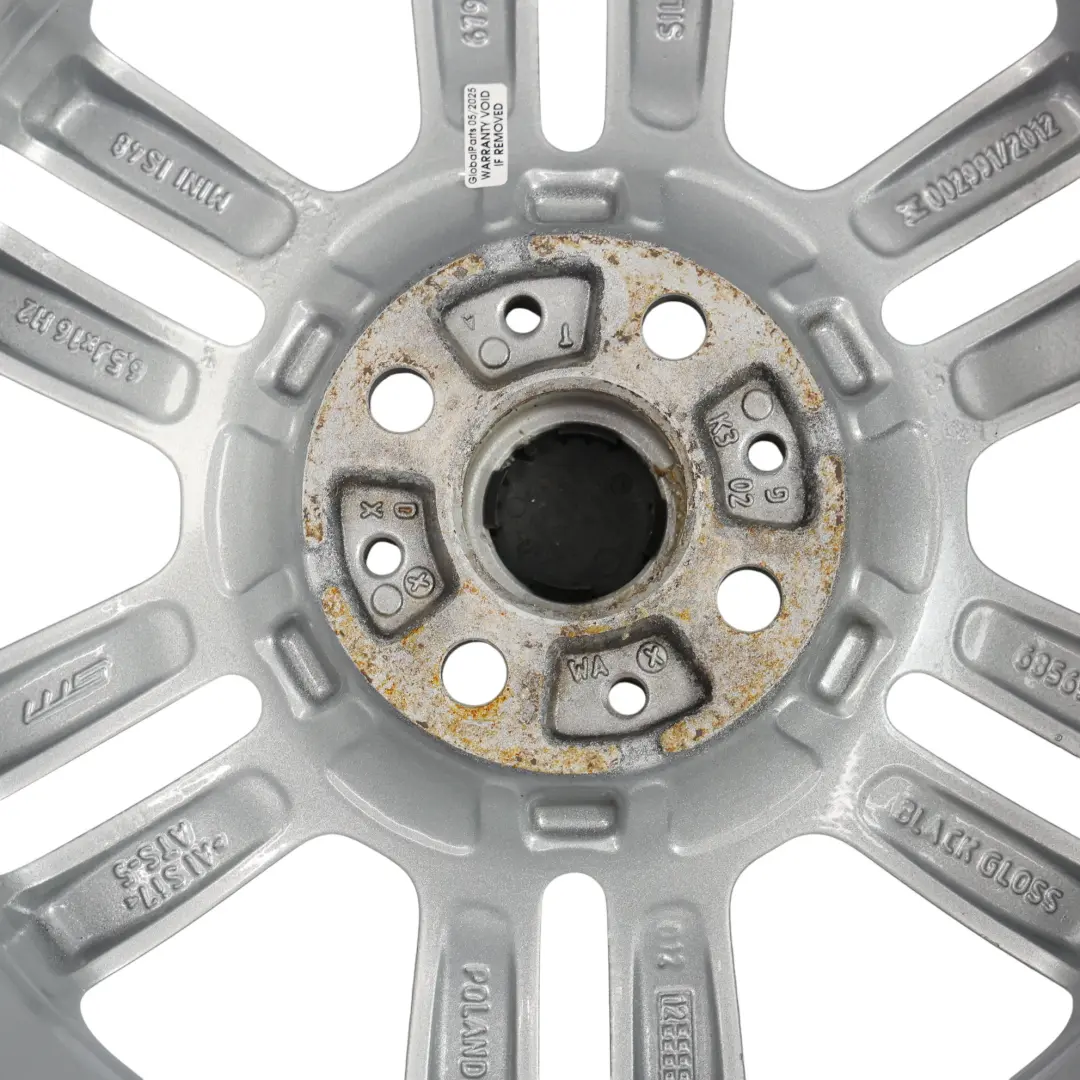 Rim Mini Cooper One R55 R56 R57 R58 Alloy 16" 6,5J 6-Star Twin Spoke 119 to Wheel with Part number 6791940 Wheel Rim Mini Cooper One R55 R56 R57 R58 Alloy 16" 6,5J 6-Star Twin Spoke 119 - SKU 6791940-3 - Part number 6791940