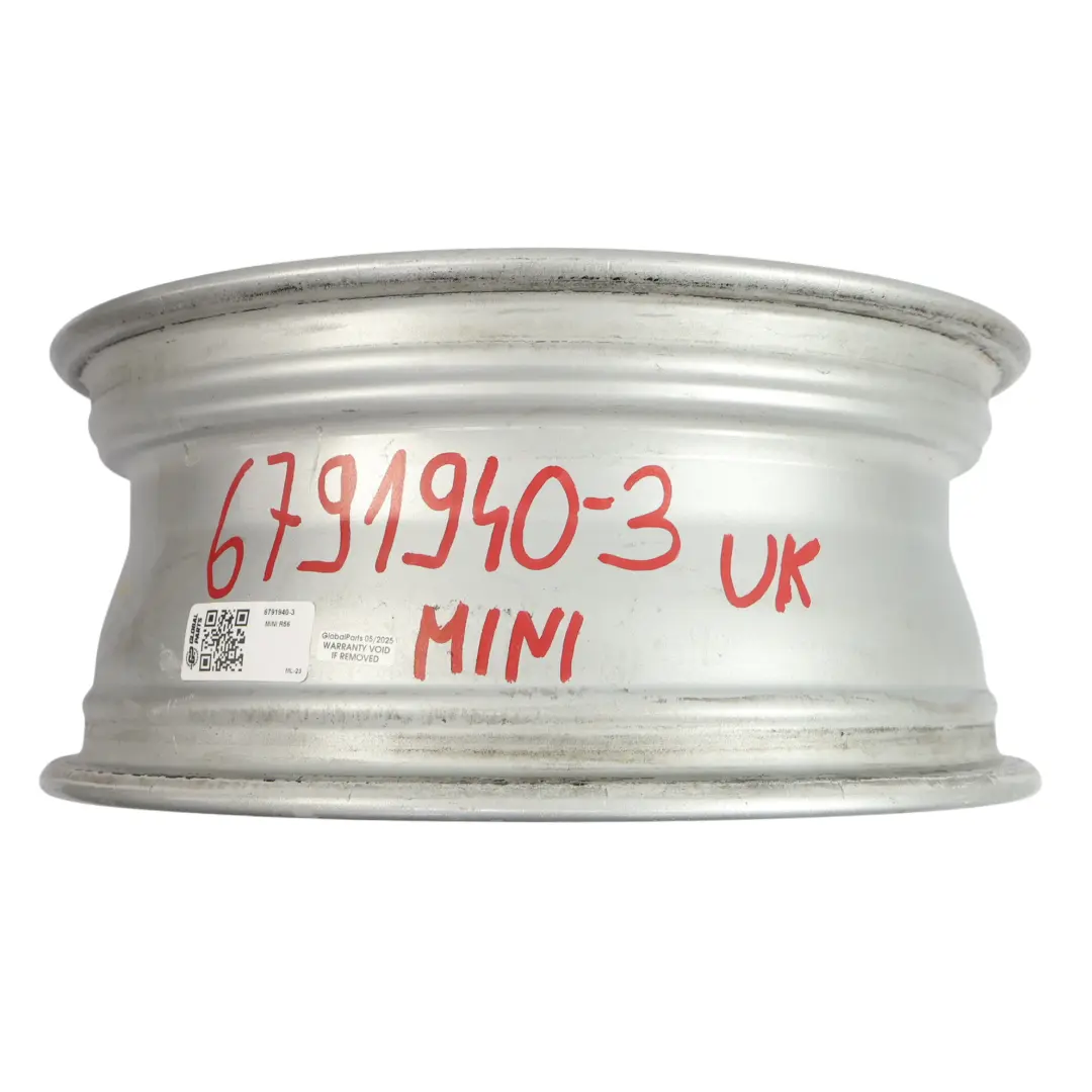 Rim Mini Cooper One R55 R56 R57 R58 Alloy 16" 6,5J 6-Star Twin Spoke 119 to Wheel with Part number 6791940 Wheel Rim Mini Cooper One R55 R56 R57 R58 Alloy 16" 6,5J 6-Star Twin Spoke 119 - SKU 6791940-3 - Part number 6791940