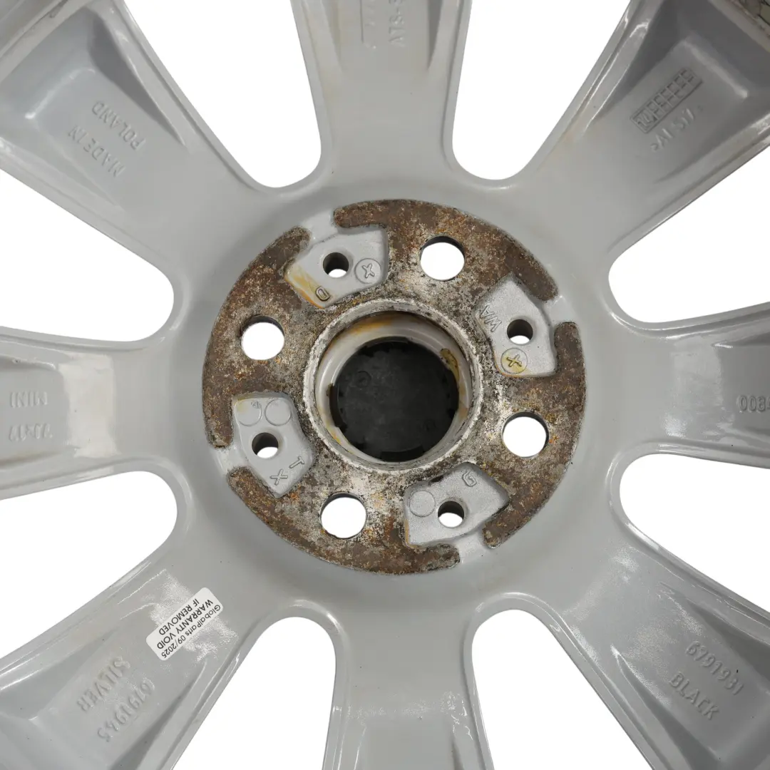 Mini Cooper R55 R56 R57 Silver Wheel Alloy Rim 17" 7J ET:48 Conical Spoke 121 - SKU 6791945-1 - Part number 6791945