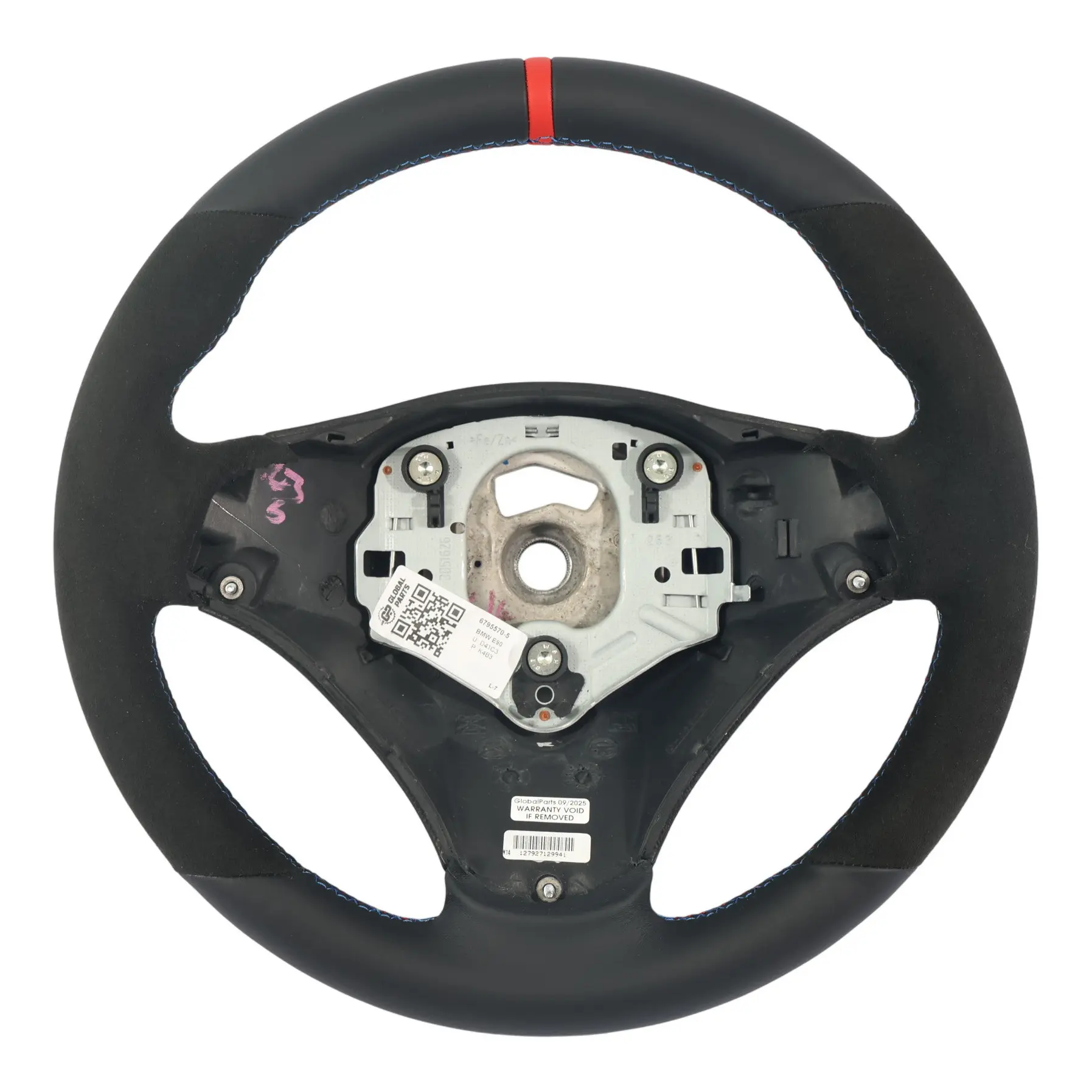 BMW E81 E87 E90 E91 E92 Volant avec NEUF Noir Cuir / Alcantara, M-Sport stylise
