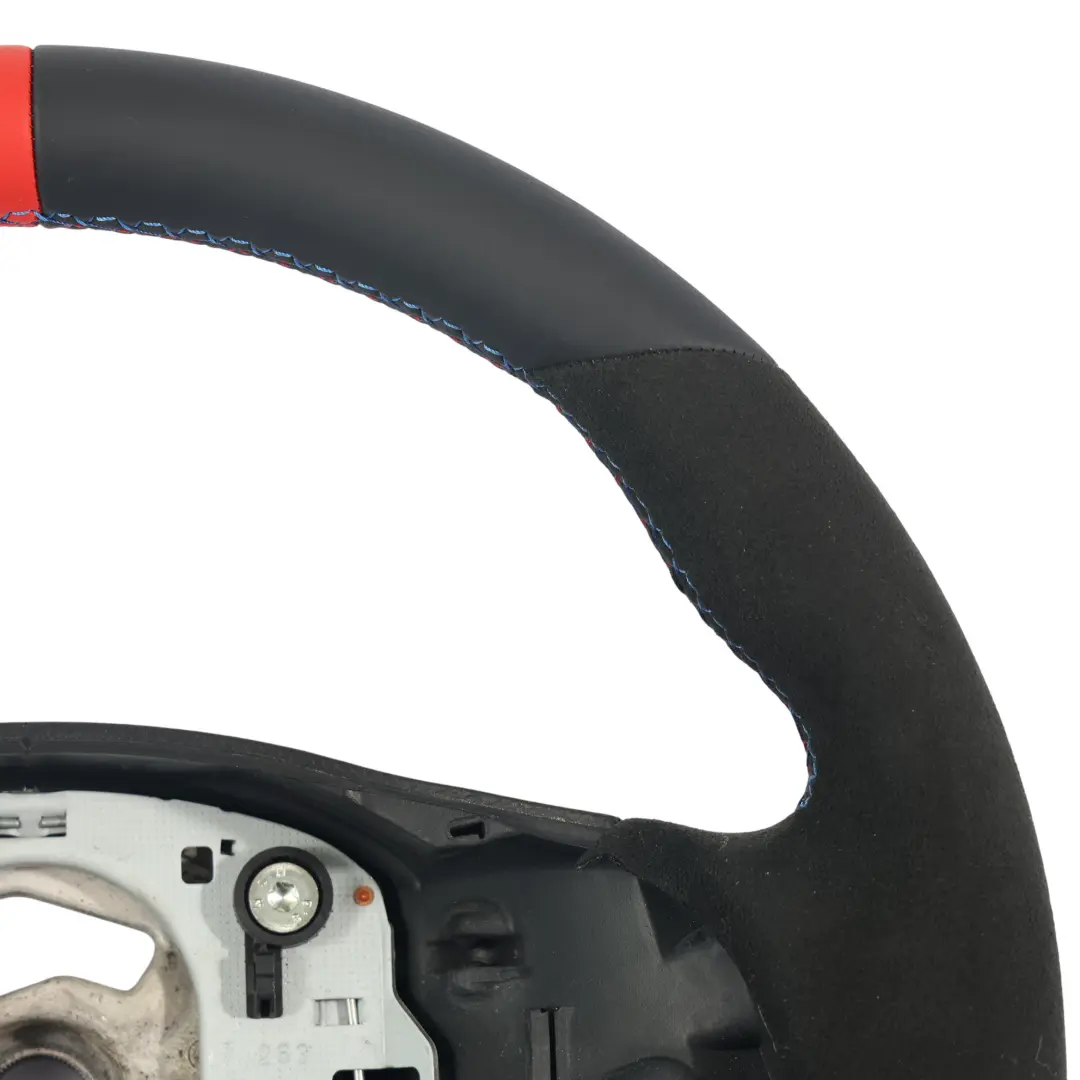 BMW E81 E87 E90 E91 E92 Volant avec NEUF Noir Cuir / Alcantara, M-Sport stylise - SKU 6795570-5 - Numéro de pièce 6795570