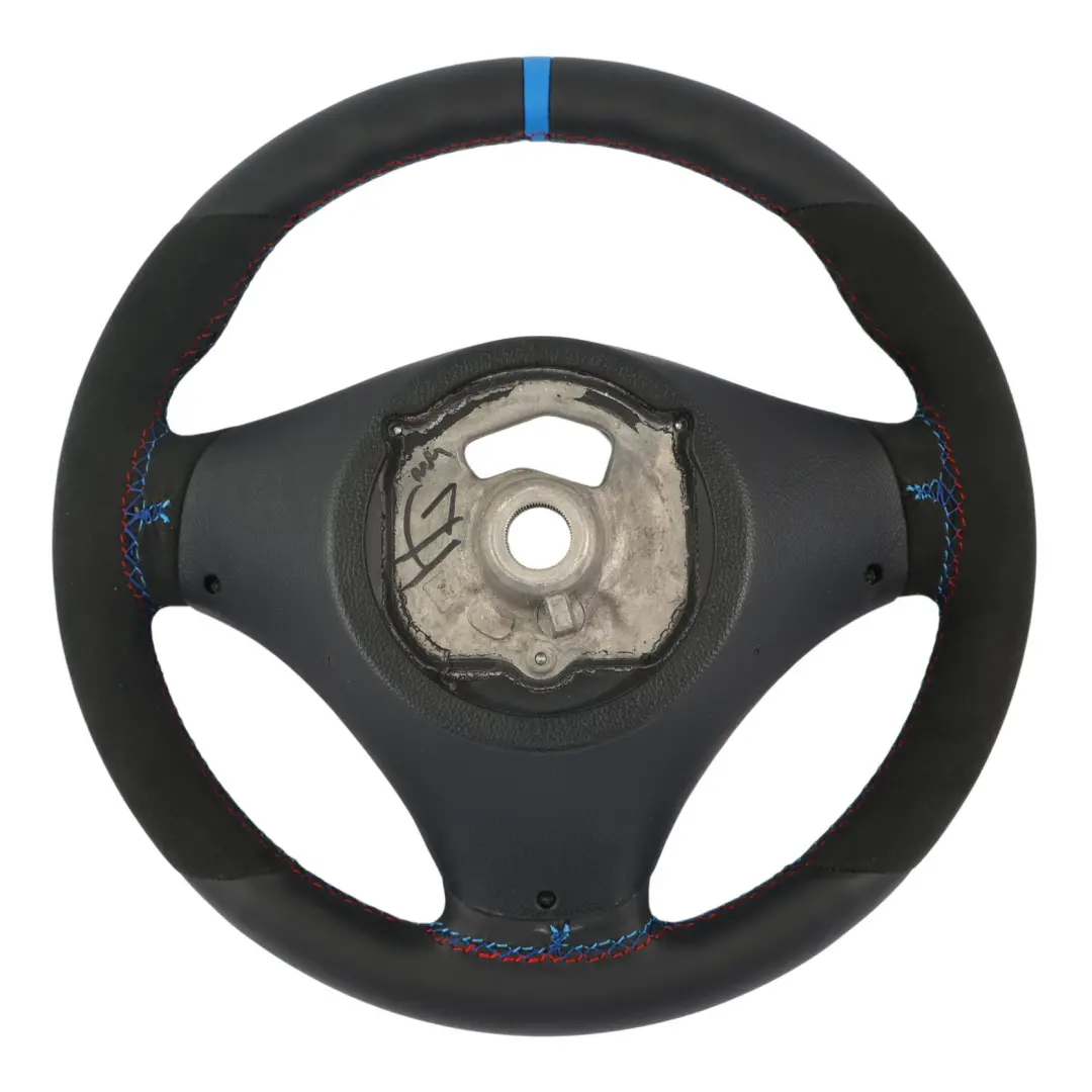 Leather / Alcantara M Sport Look Steering Wheel to BMW E81 E82 E87 E90 E91 E92 NEW with Part number 6795570 BMW E81 E82 E87 E90 E91 E92 NEW Leather / Alcantara M Sport Look Steering Wheel - SKU 6795570-9 - Part number 6795570