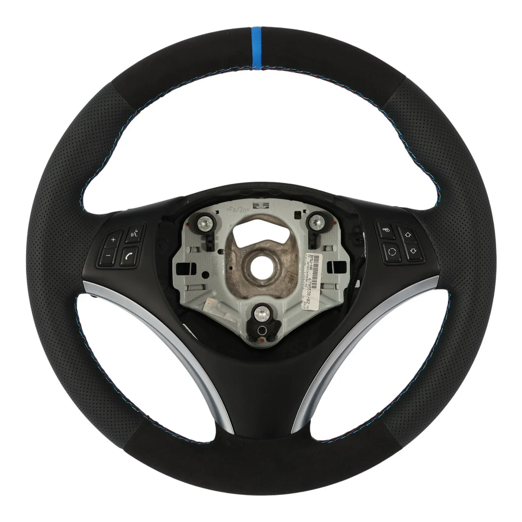 BMW E81 E87 E90 E91 E92 Volante M Sport Look NUOVO Pelle Alcantara Finiture