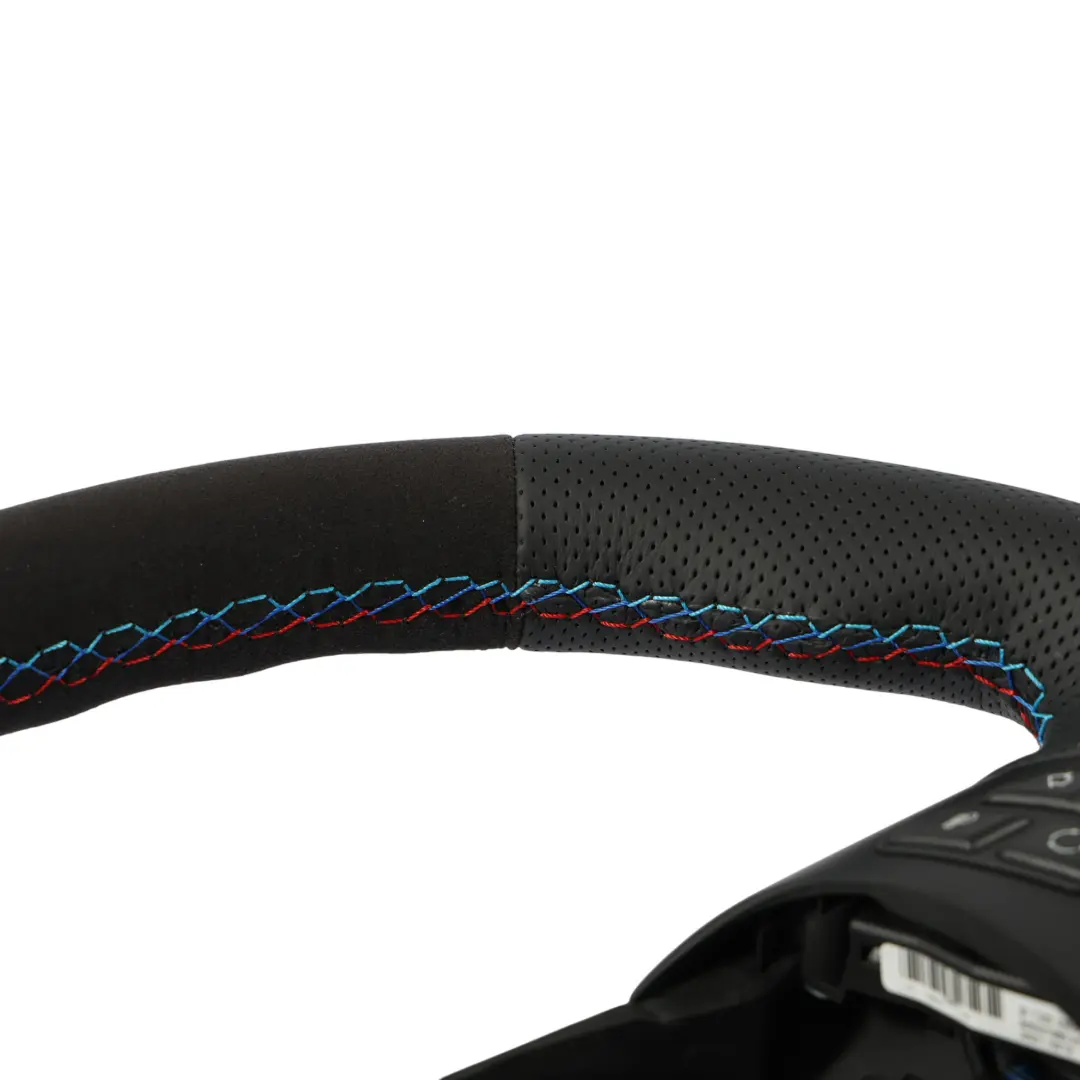Steering Wheel M Sport Look NEW Leather Alcantara Trim to BMW E81 E87 E90 E91 E92 with Part number 6795570 BMW E81 E87 E90 E91 E92 Steering Wheel M Sport Look NEW Leather Alcantara Trim - SKU 6795570-6-TRIM - Part number 6795570