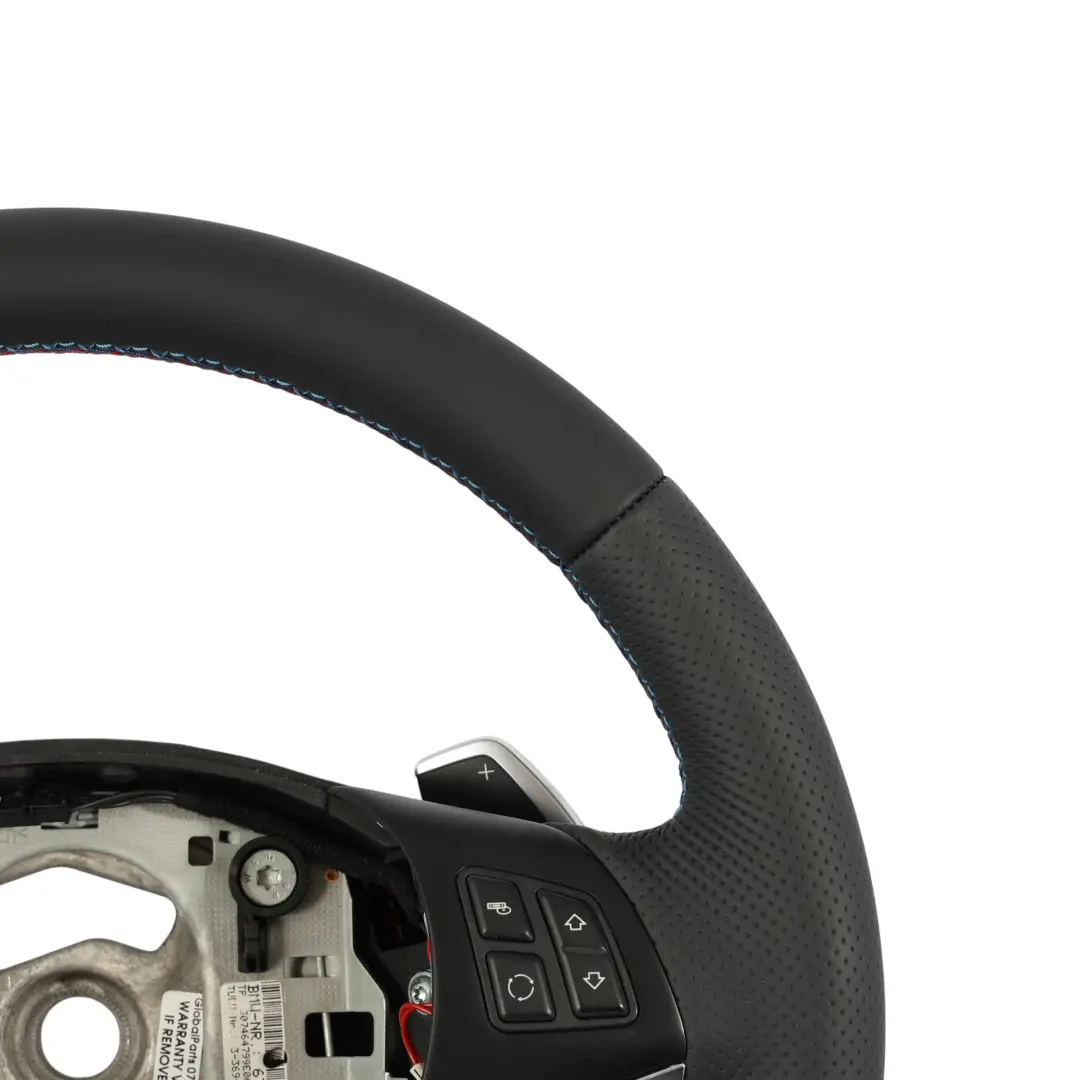 NUEVO Cuero Negro M-Sport Look Volante Palanca de Cambio para BMW E87 E90 E91 con número de pieza 6795572 BMW E87 E90 E91 NUEVO Cuero Negro M-Sport Look Volante Palanca de Cambio - SKU 6795572-2 - Número de pieza 6795572